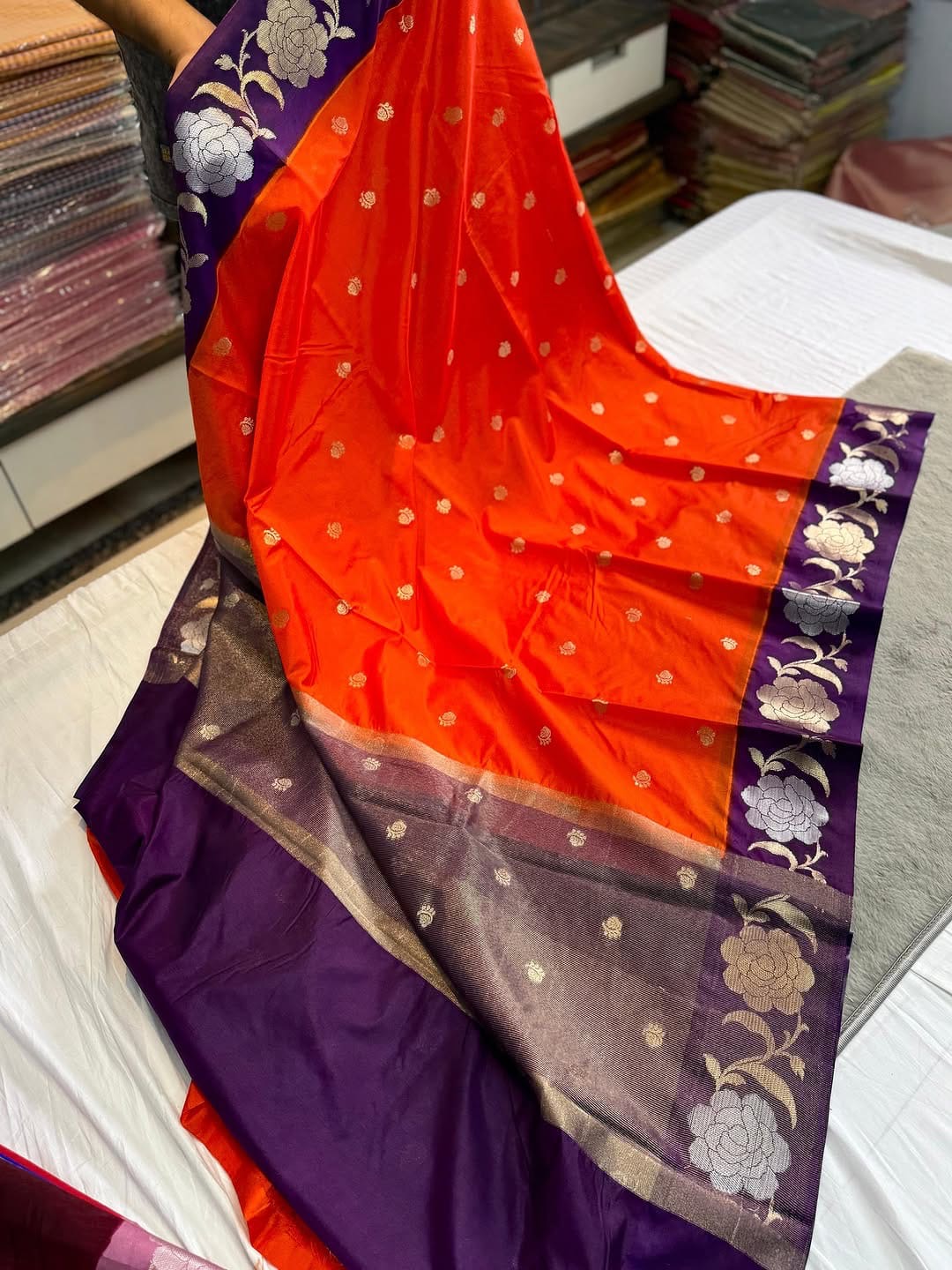 Banarasi Dyble Dupion Soft Silk Saree