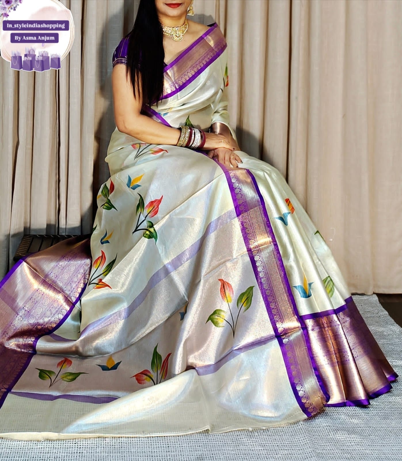 Beautiful and premium SOFT TISSUE saree