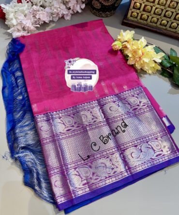 Pure Mangalagiri pattu saree