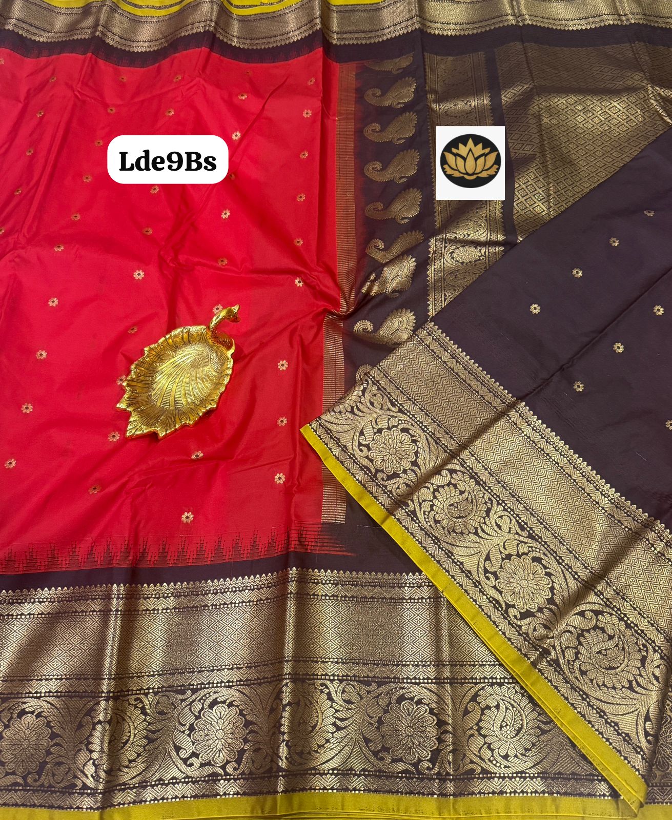 Traditional Gadwal vintage kanchi bigborder semi pattu - Image 18