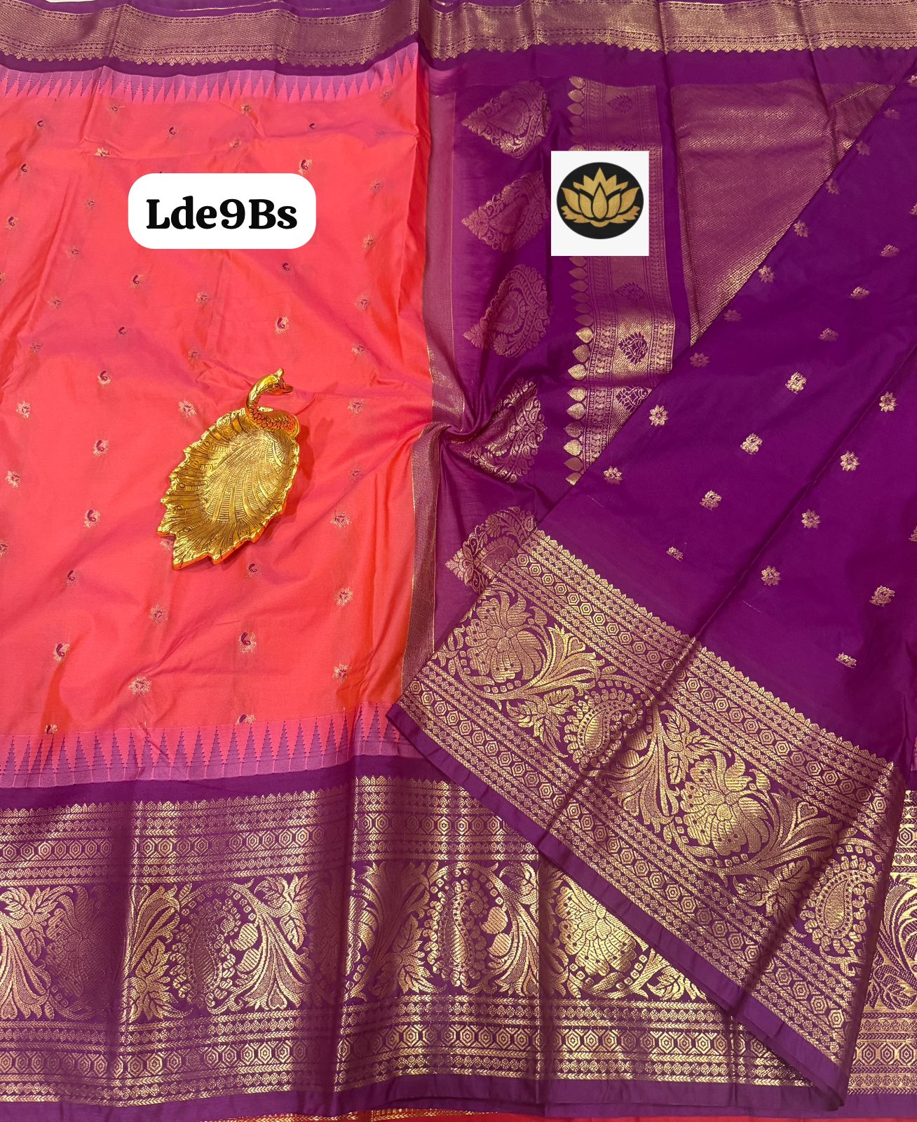 Traditional Gadwal vintage kanchi bigborder semi pattu - Image 13