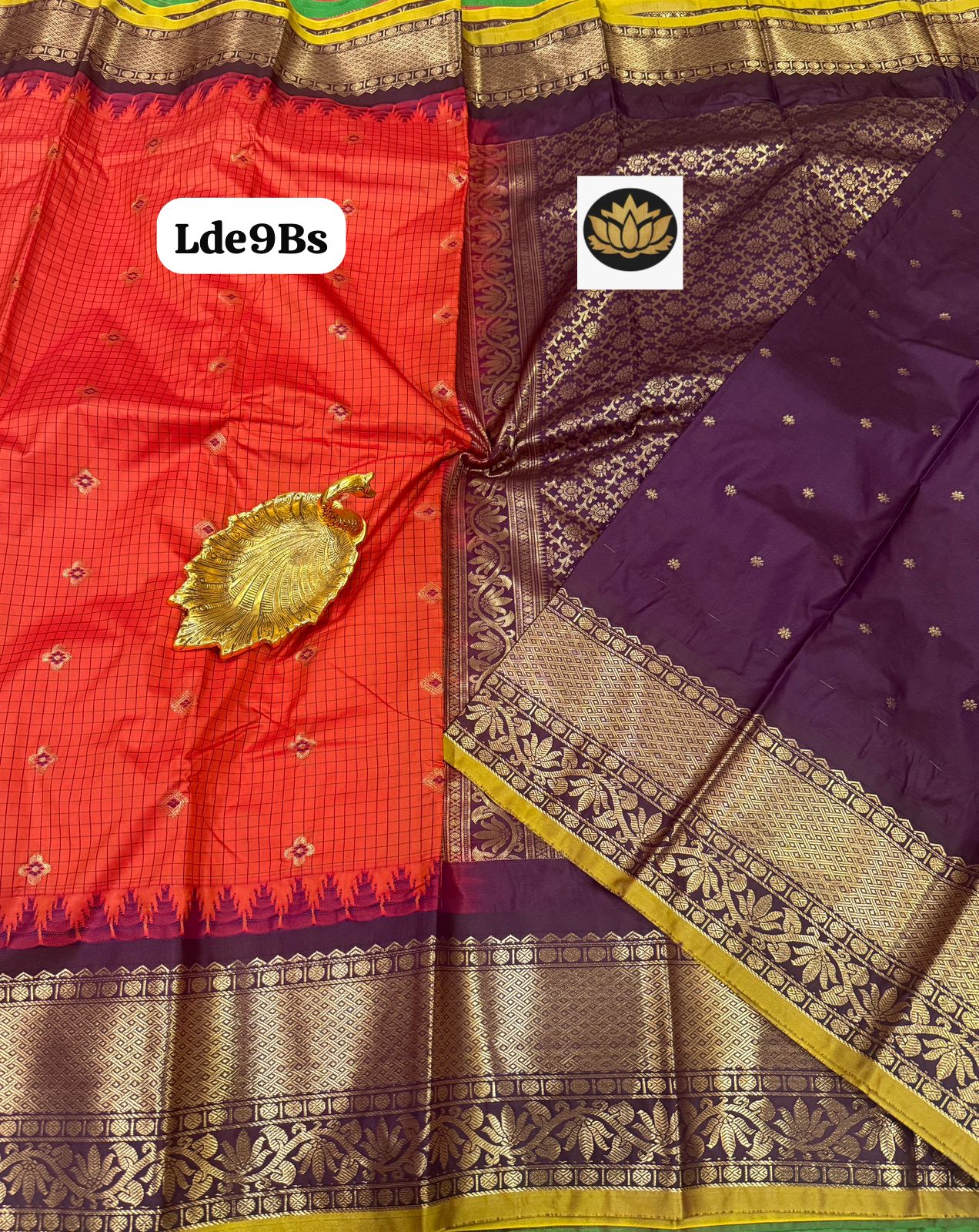 Traditional Gadwal vintage kanchi bigborder semi pattu - Image 21