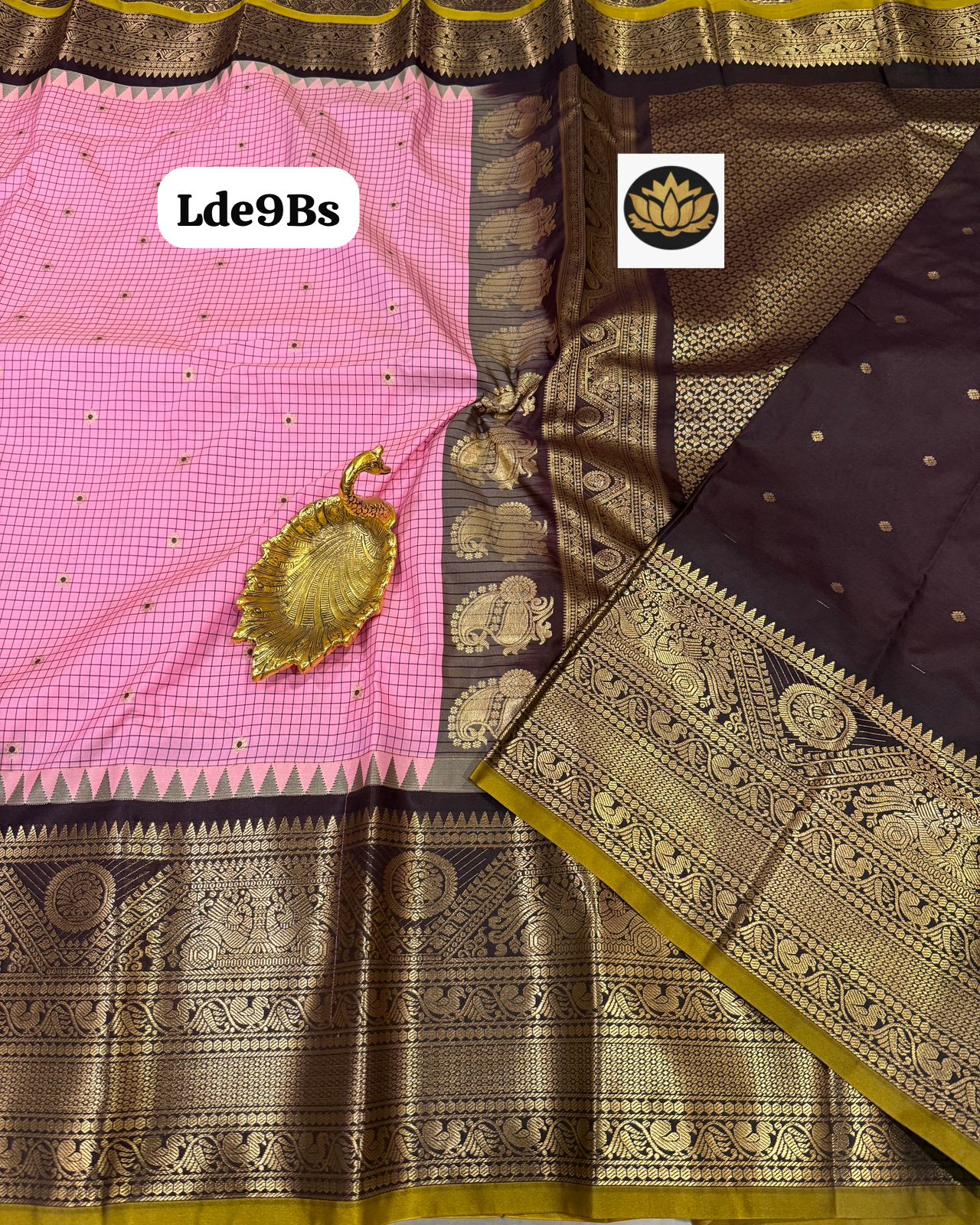 Traditional Gadwal vintage kanchi bigborder semi pattu - Image 19