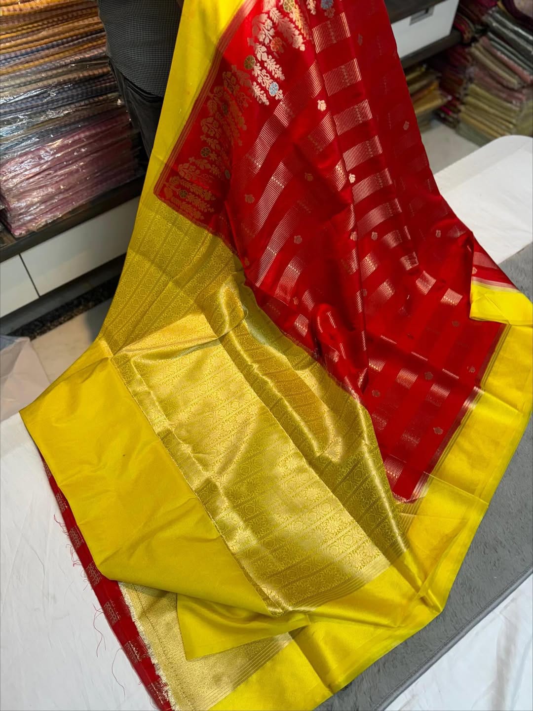 Banarasi katan silk febric