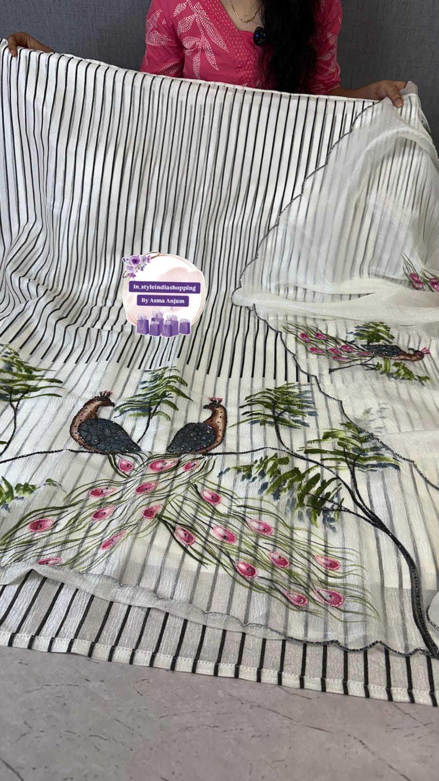 Tissue crushing dress materials ... With alovr original handbrush - Image 3