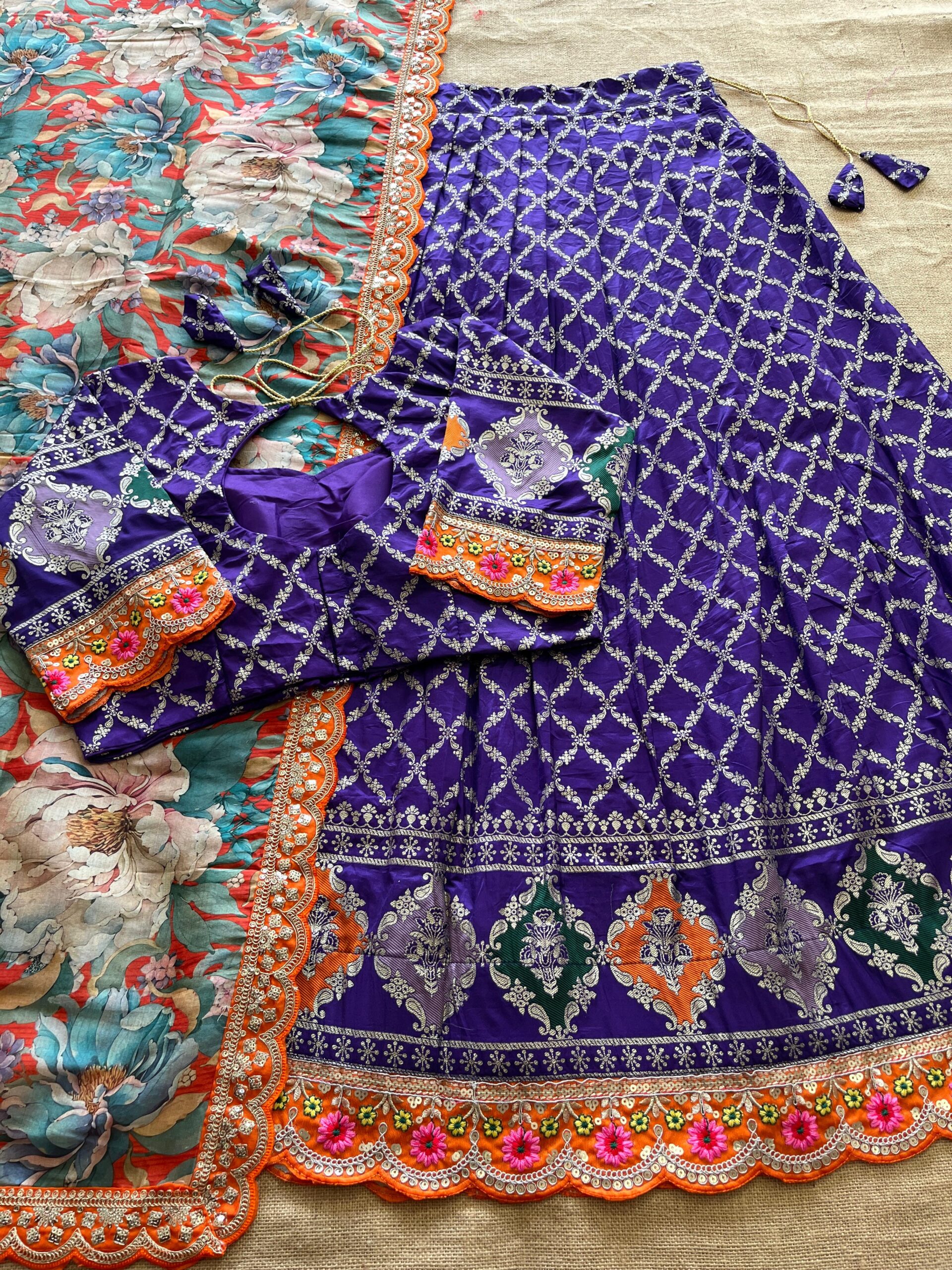 Stitched Lehengha with Blouse & Duppta