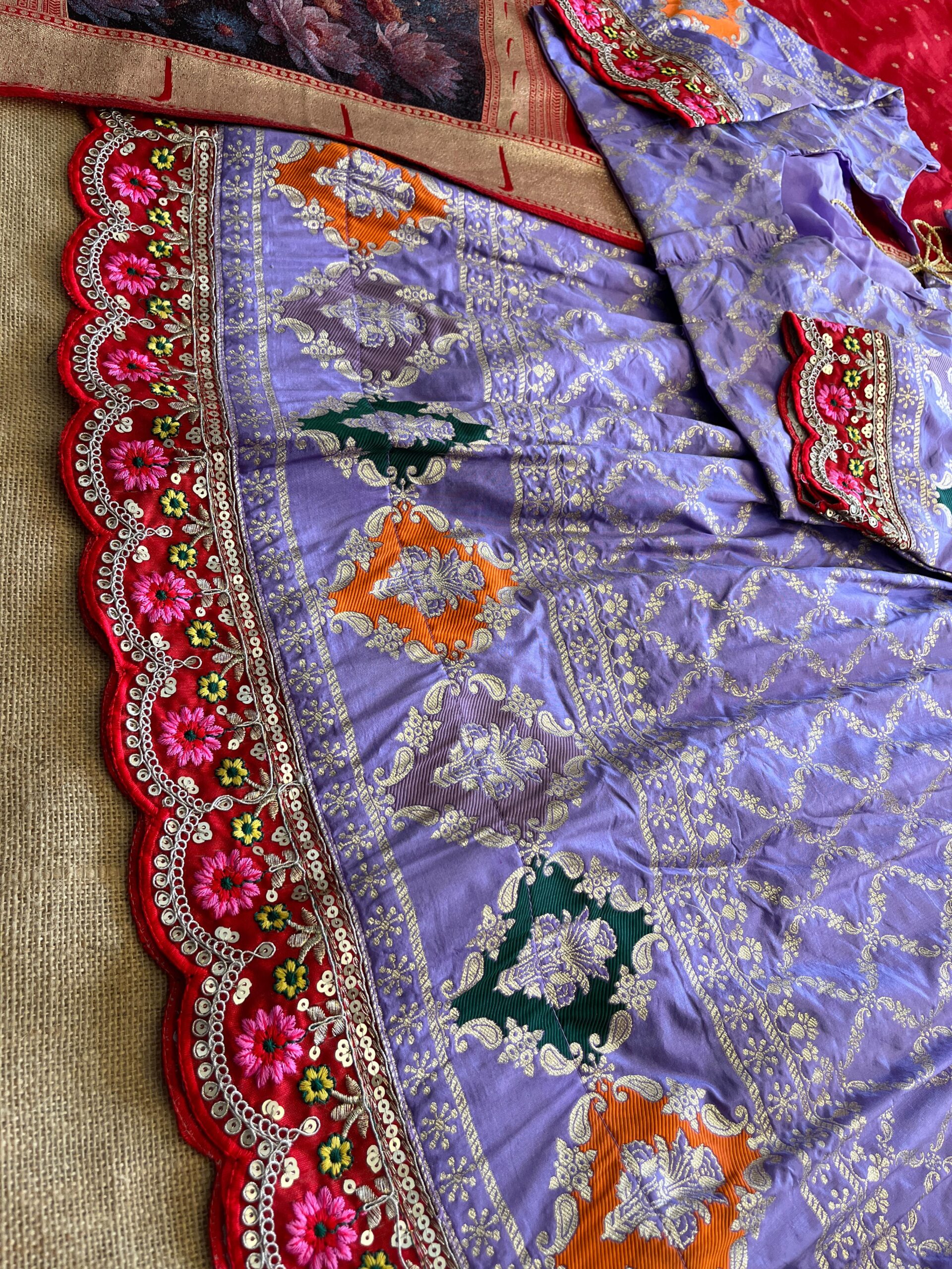 Stitched Lehengha with Blouse & Duppta - Image 7