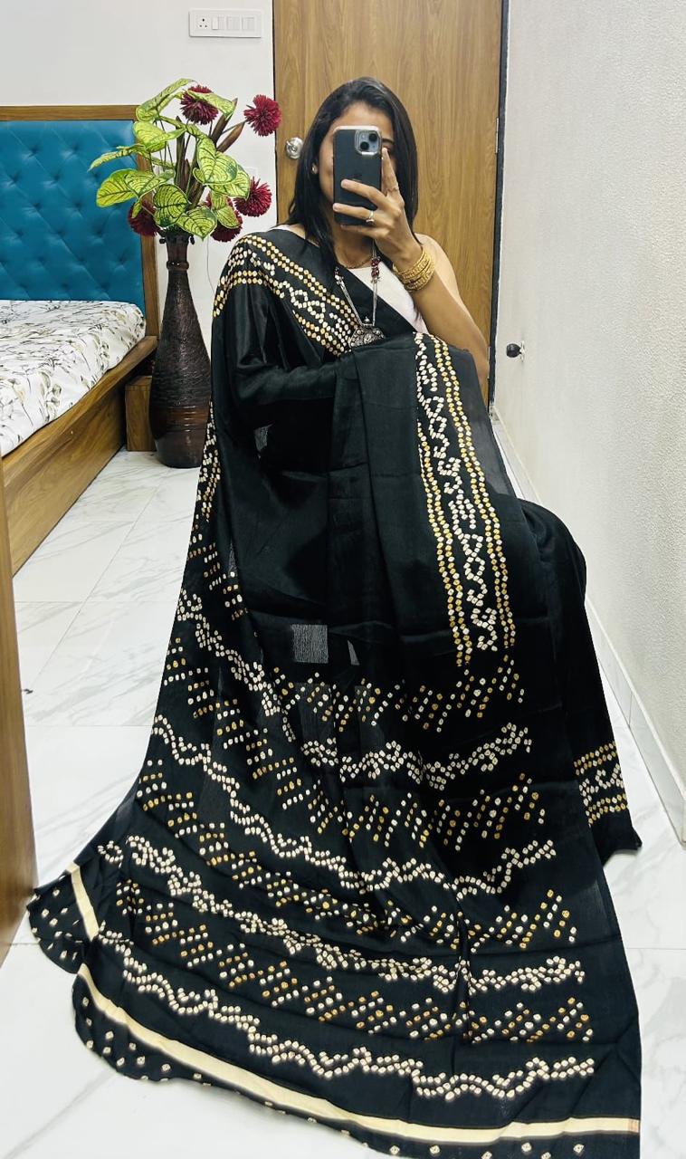 Pure gajji soft silk saree - Image 9