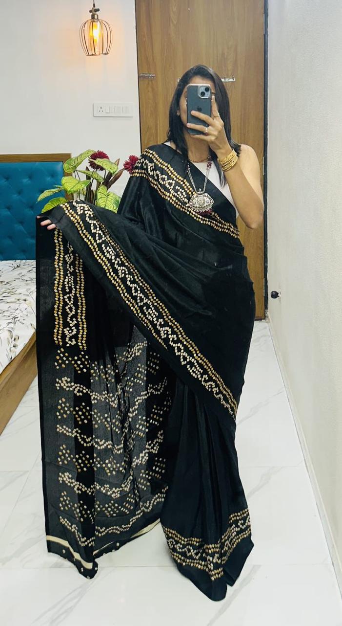 Pure gajji soft silk saree - Image 5