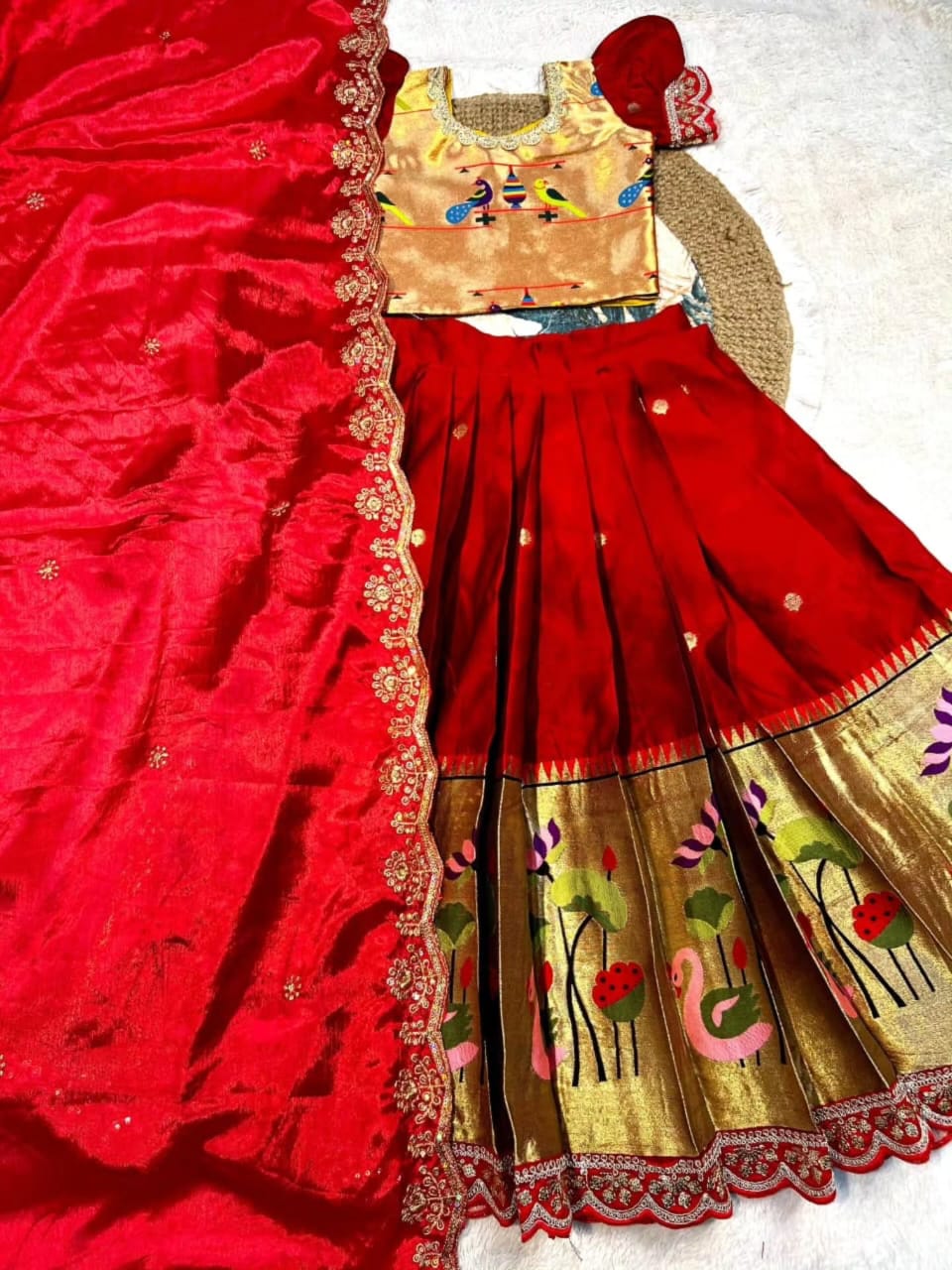 Kids Half saree with voni