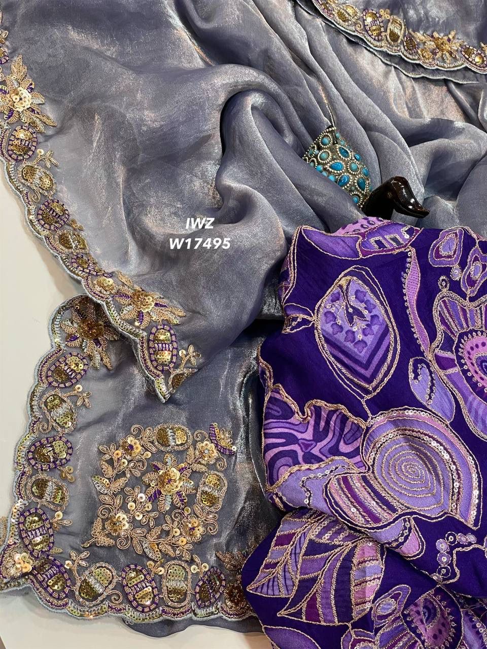 Fancy saree - Image 9