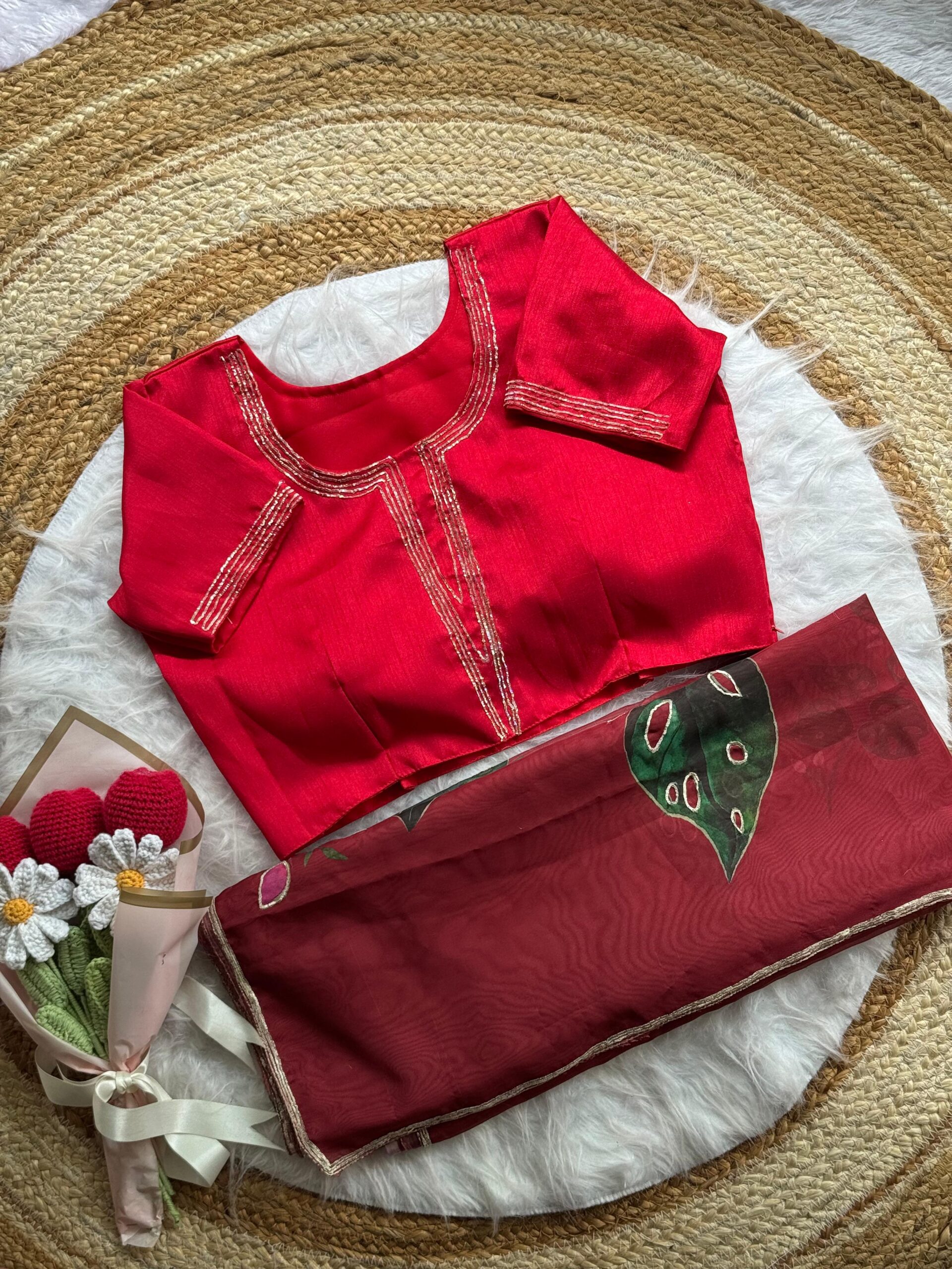 Soft organza saree - Image 6