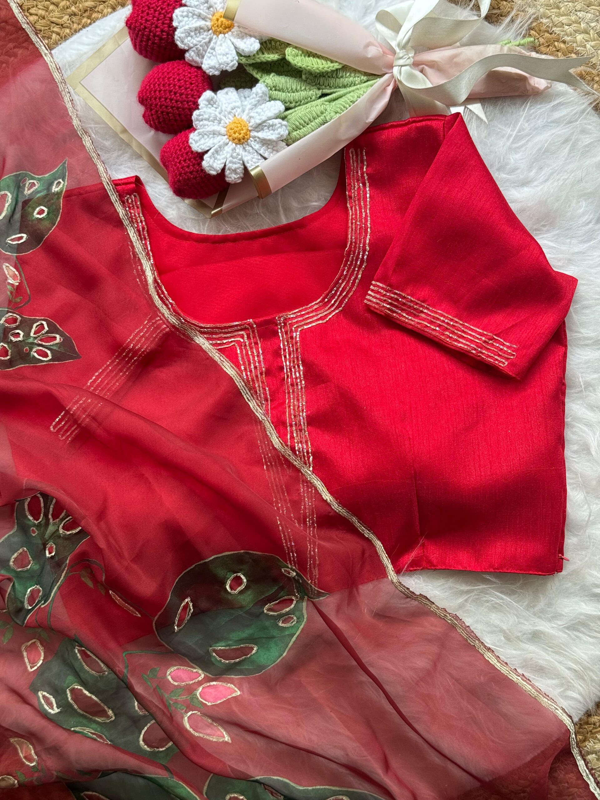 Soft organza saree - Image 7