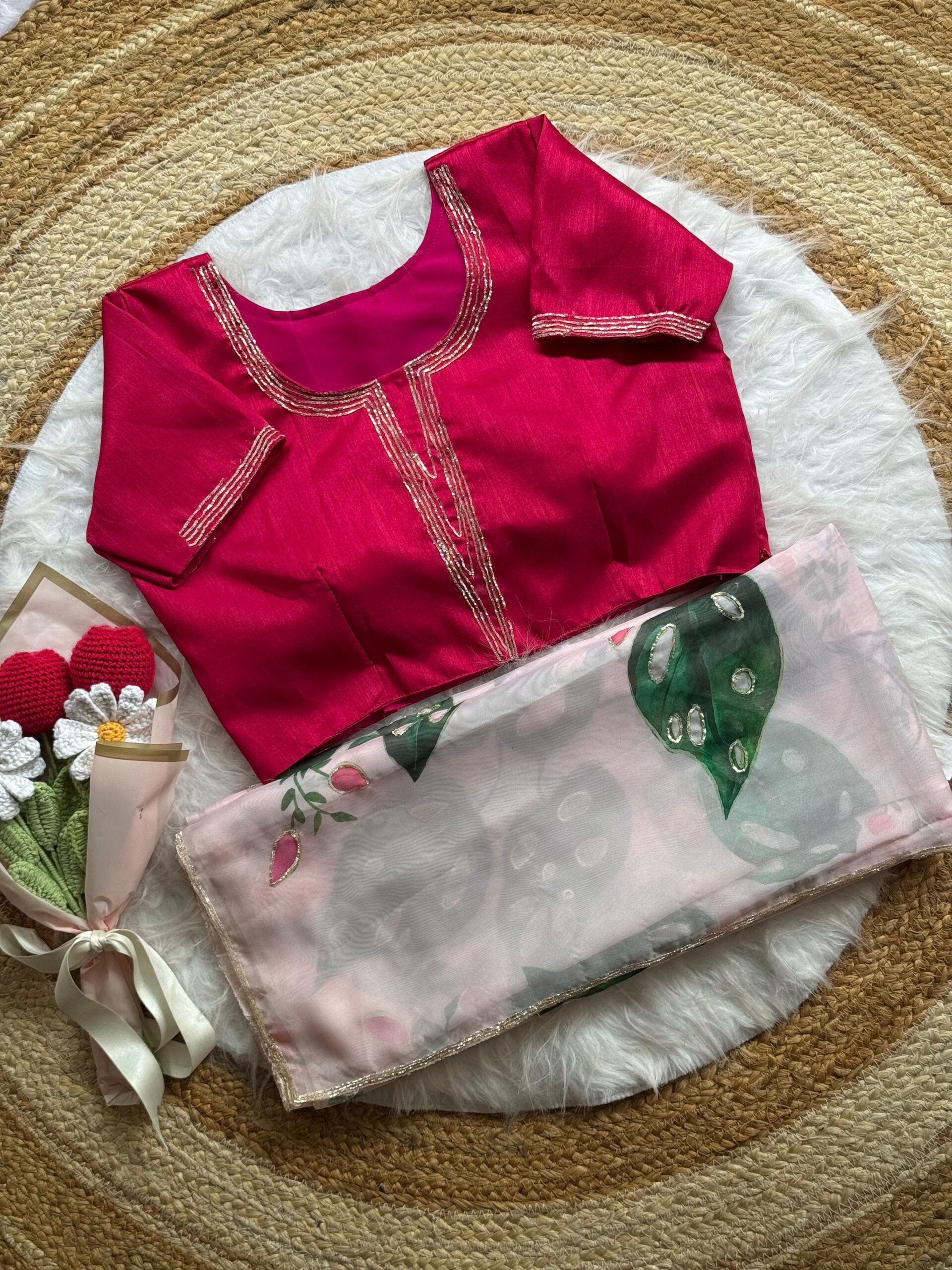 Soft organza saree - Image 8