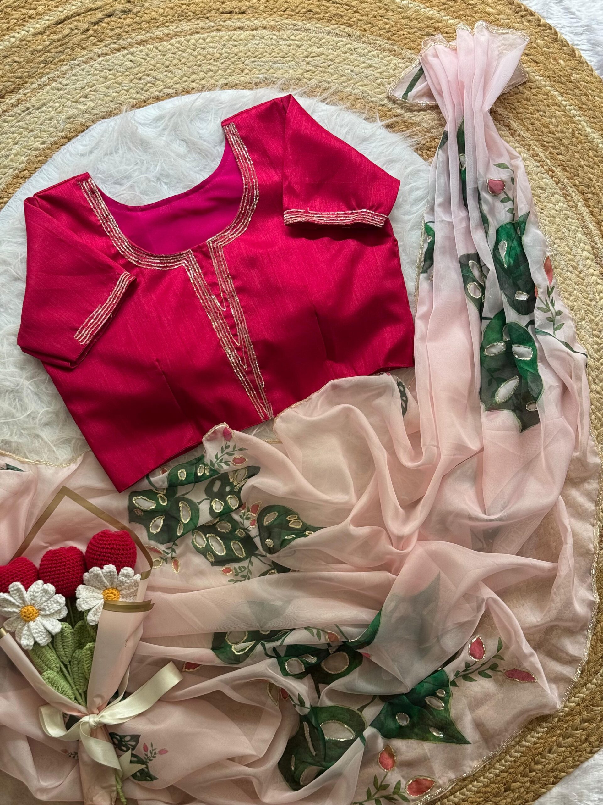 Soft organza saree - Image 10