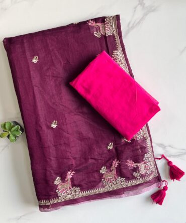 Premium chanderi saree