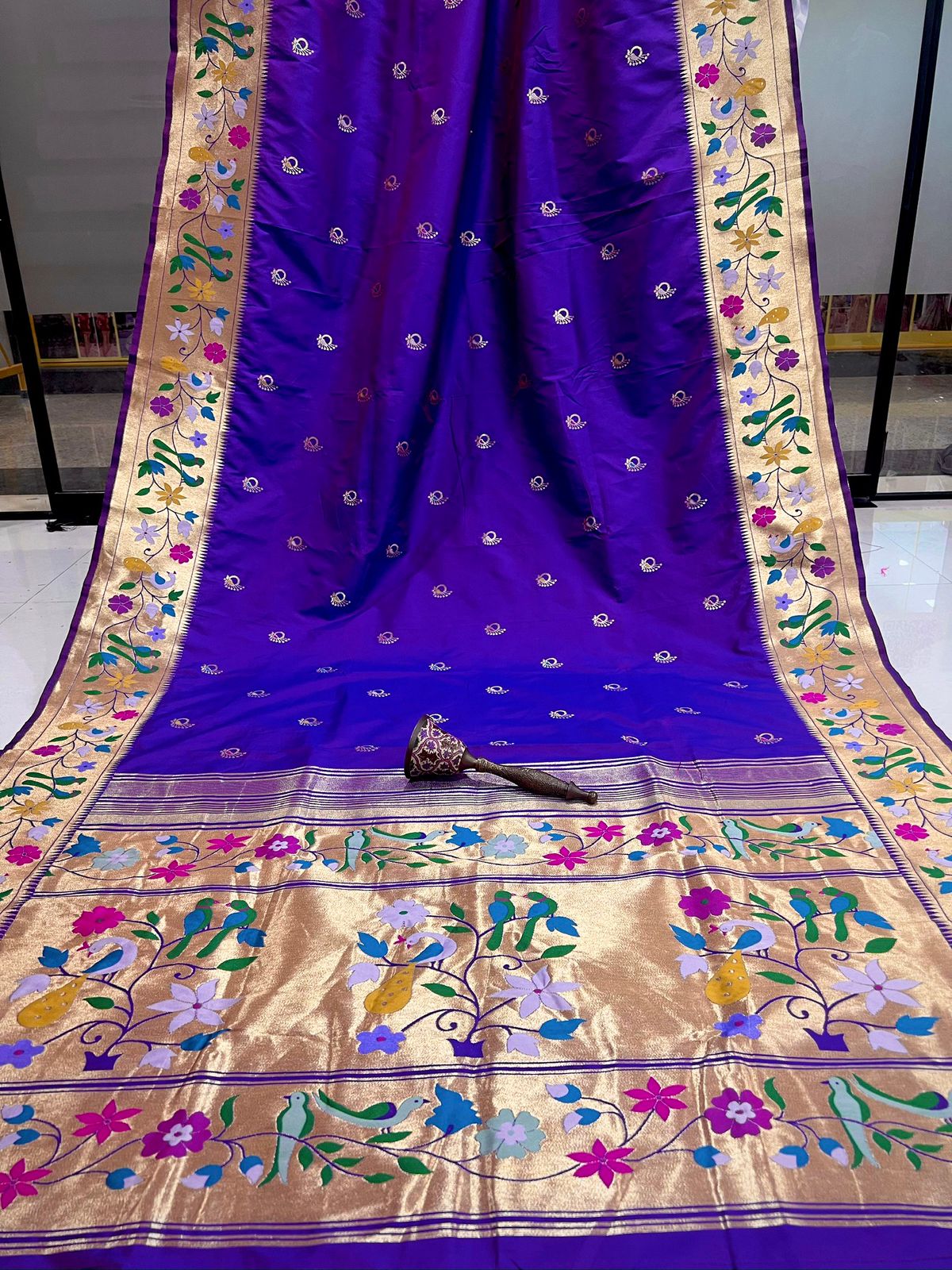 PURE SOFT KANCHIVRAM PETHANI SILK SAREE - Image 10