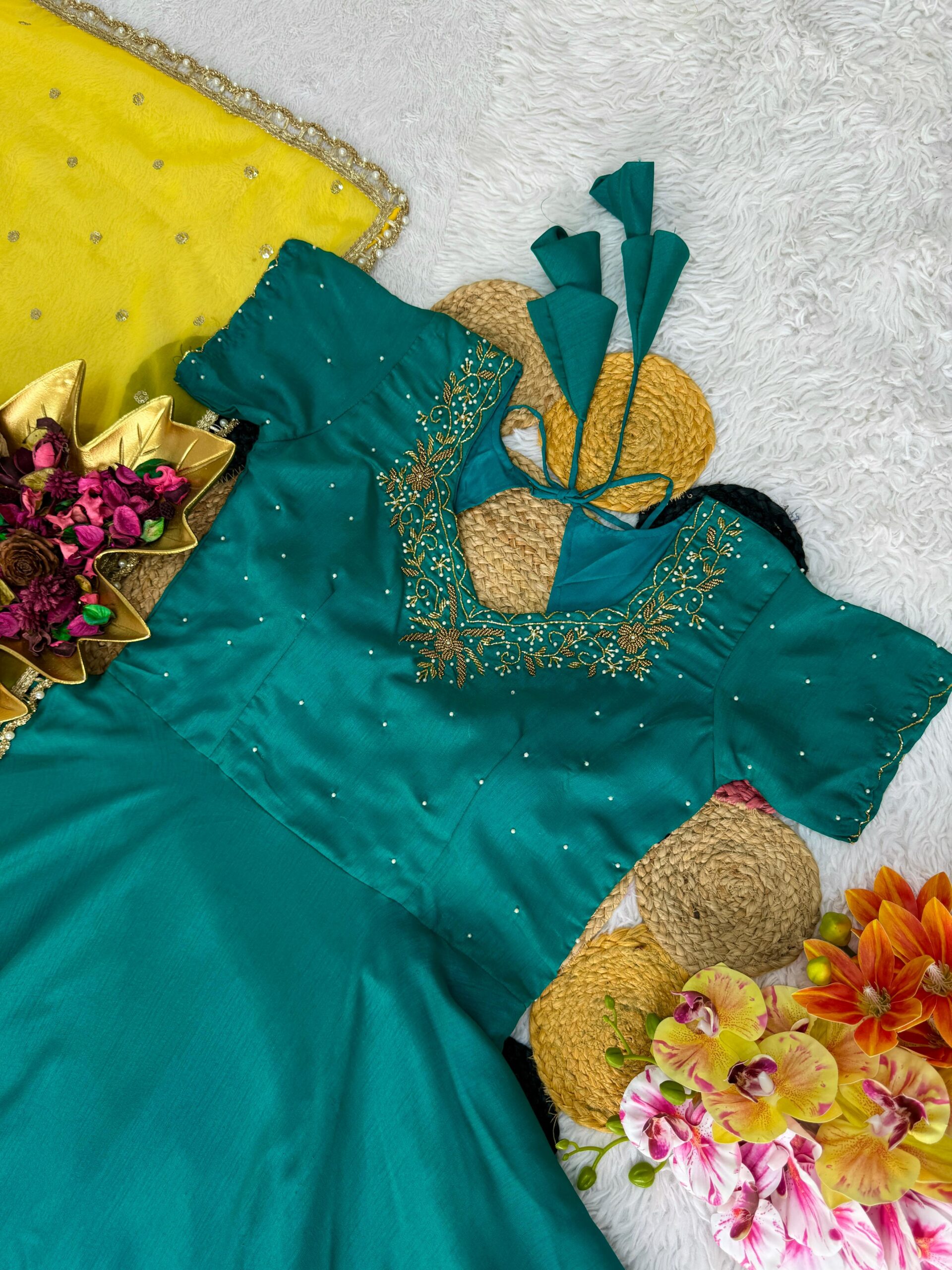 Beautiful gown with dupatta - Image 5