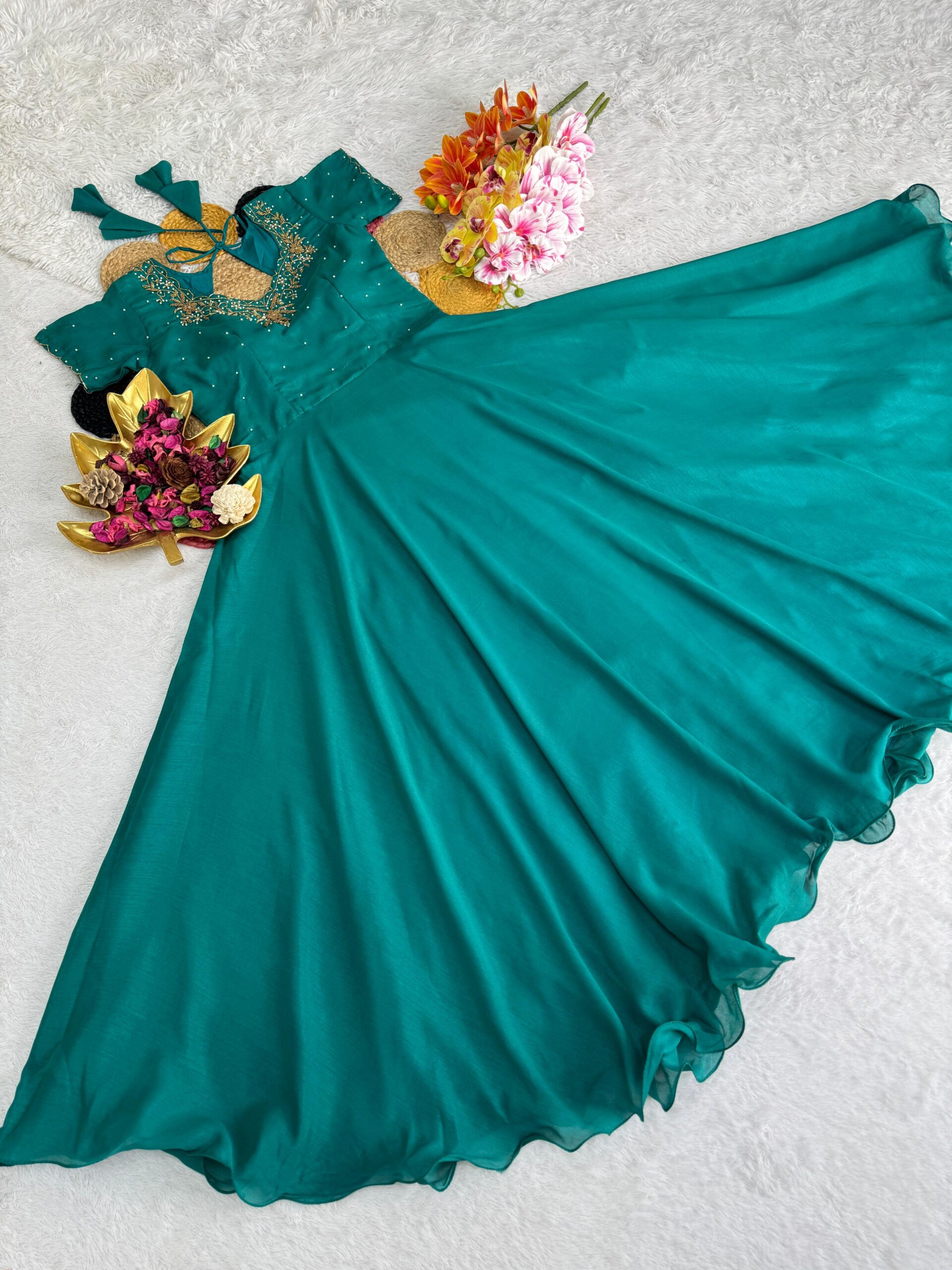 Beautiful gown with dupatta - Image 4