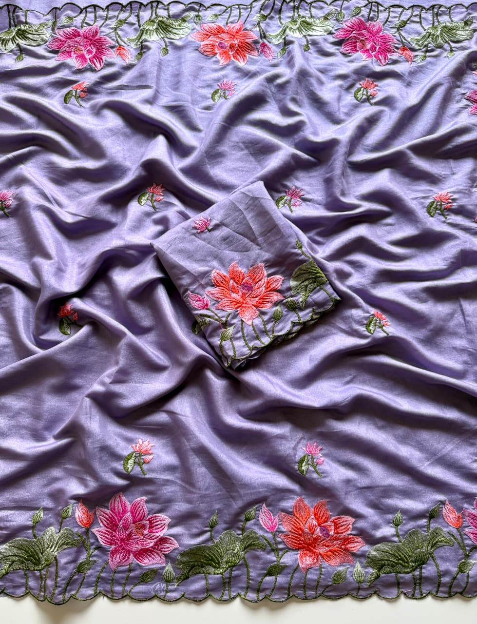 Pure Chocolate Tussar Saree - Image 10