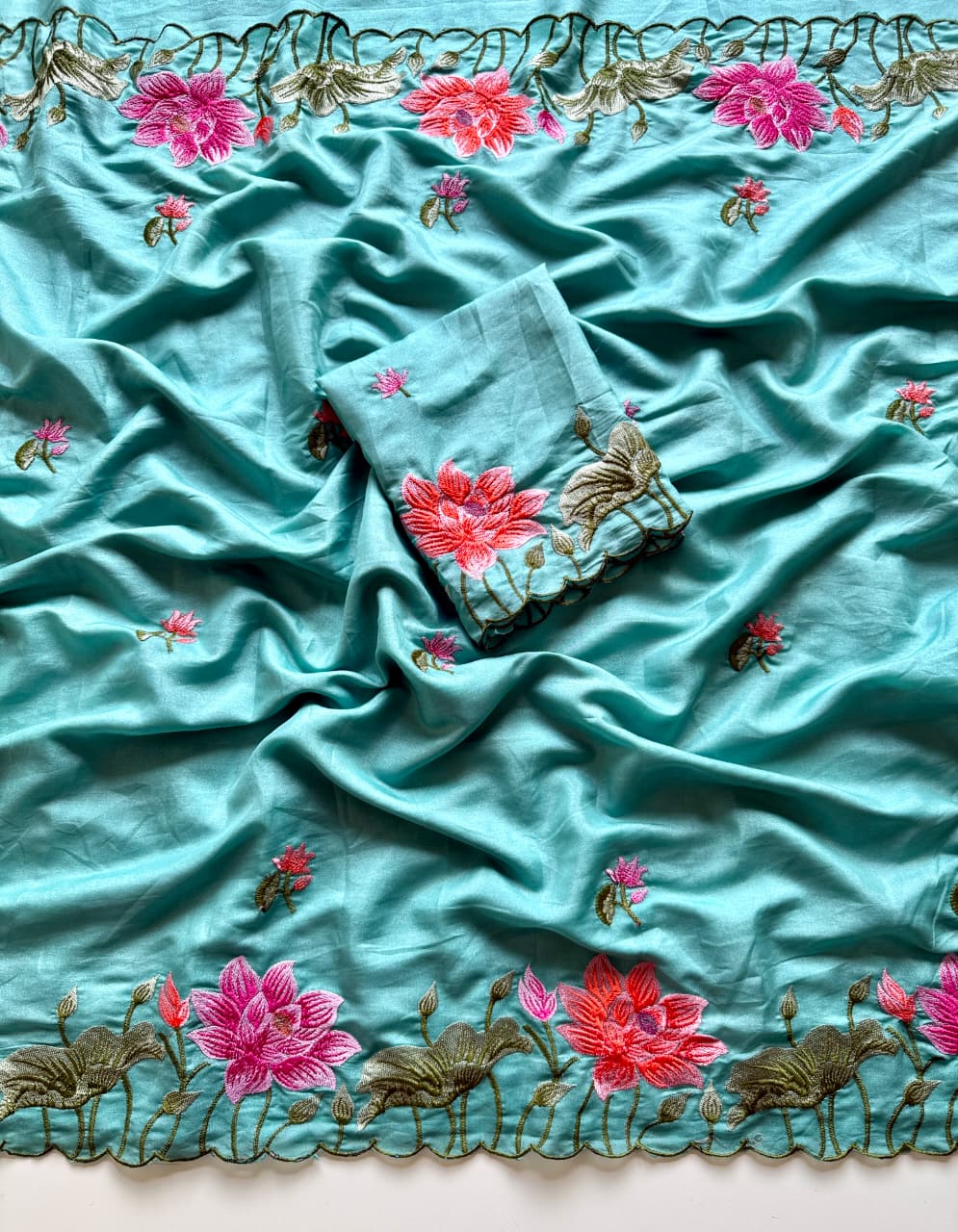 Pure Chocolate Tussar Saree - Image 12