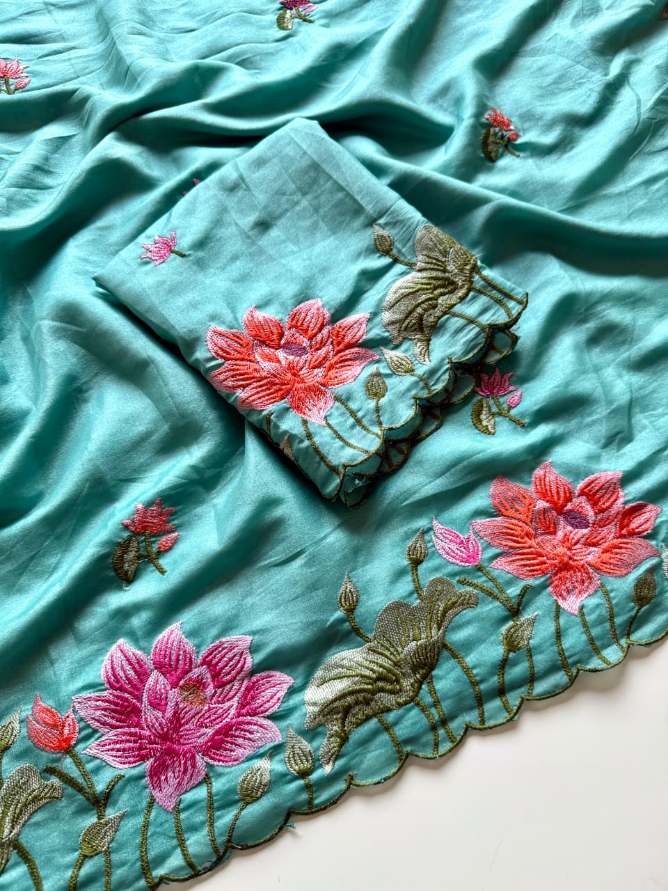 Pure Chocolate Tussar Saree - Image 6