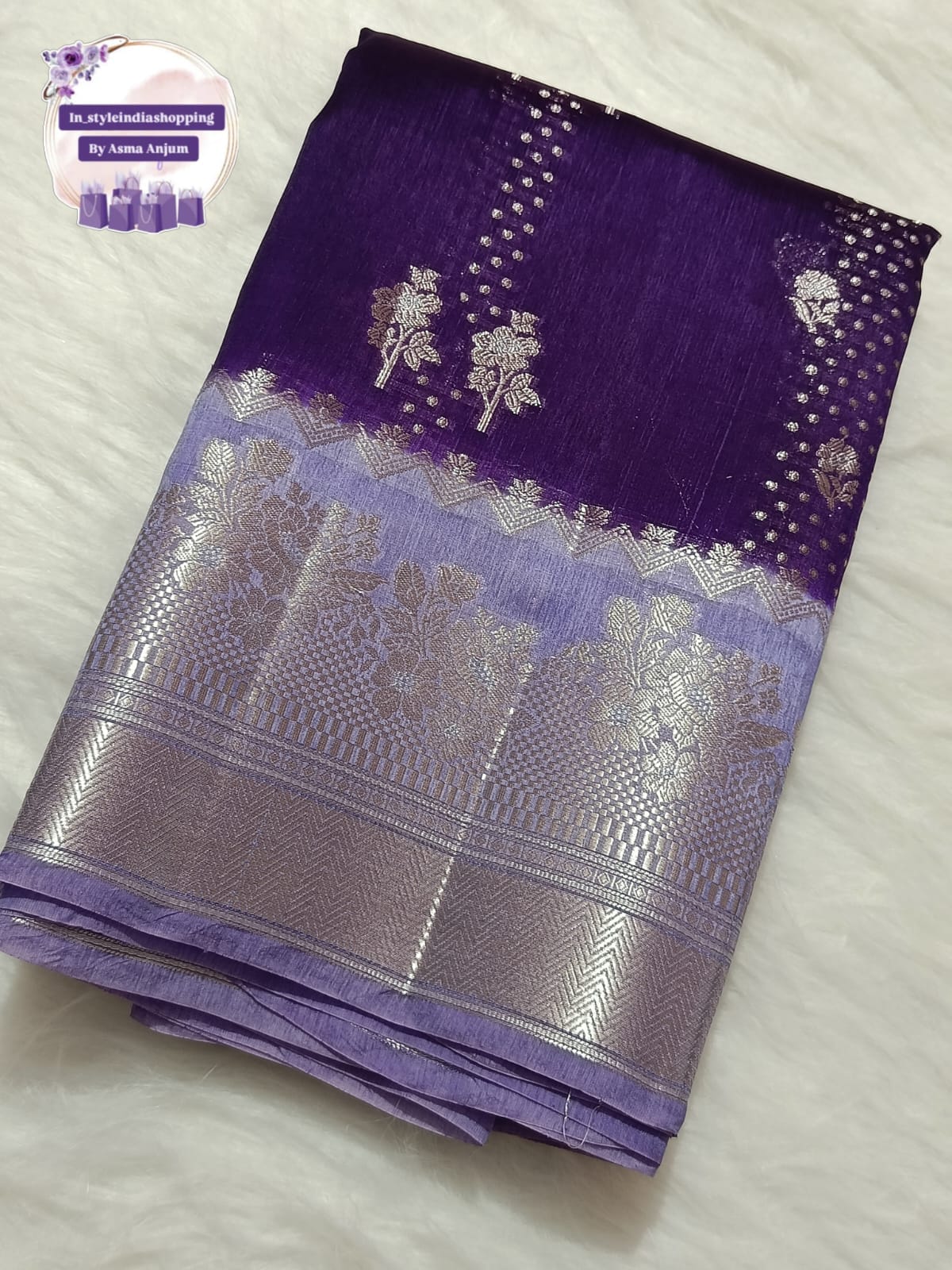 Beautiful pure raw mango sarees - Image 4