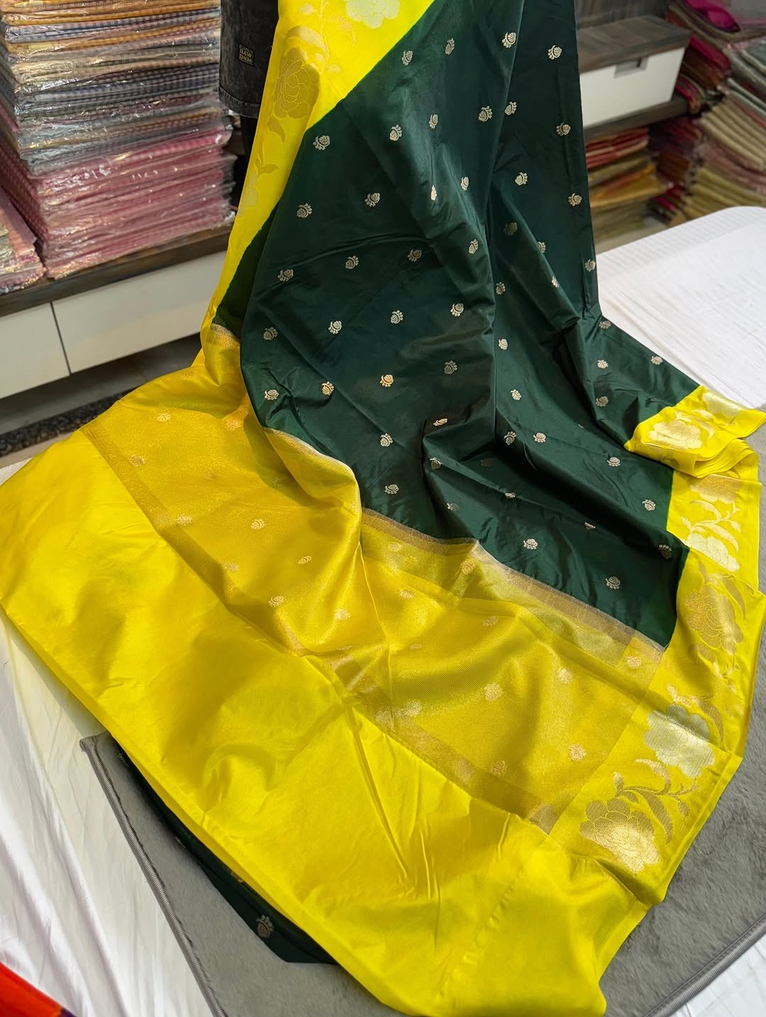 Banarasi Dyble Dupion Soft Silk Saree - Image 10