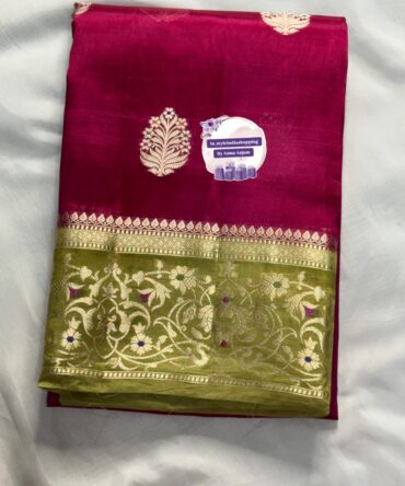 handloom paper silk saree