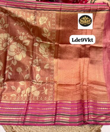 Premium kanchi vintage borders with tissue PenKalamkari sarees Rich pallu n blouse 