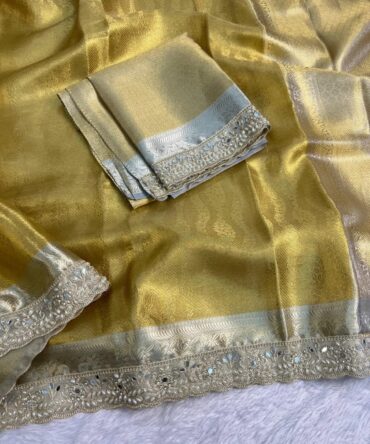 Kanjivaram tissue saree