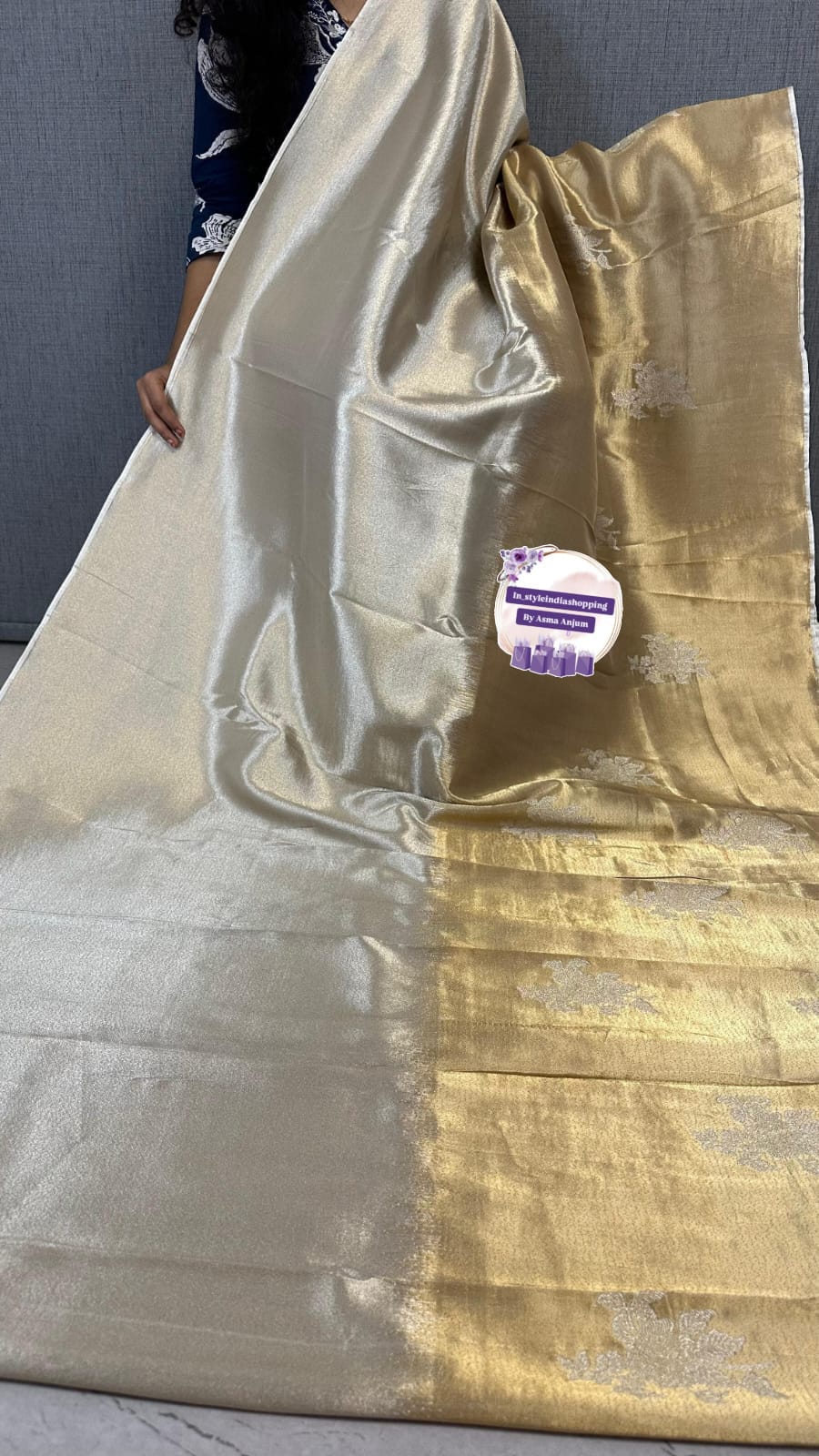 pure & light weight soft tissue saree - Image 3