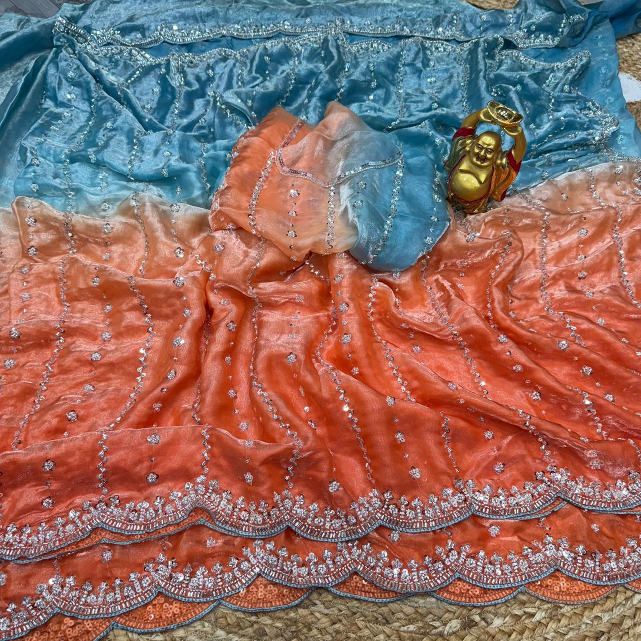 Pure silk saree - Image 3