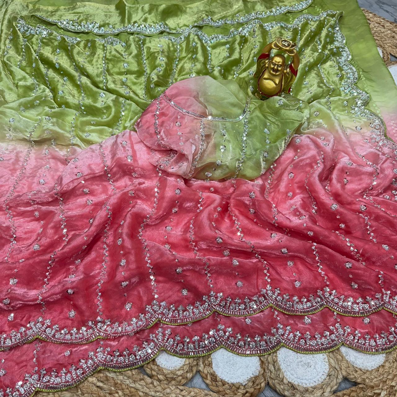 Pure silk saree - Image 4