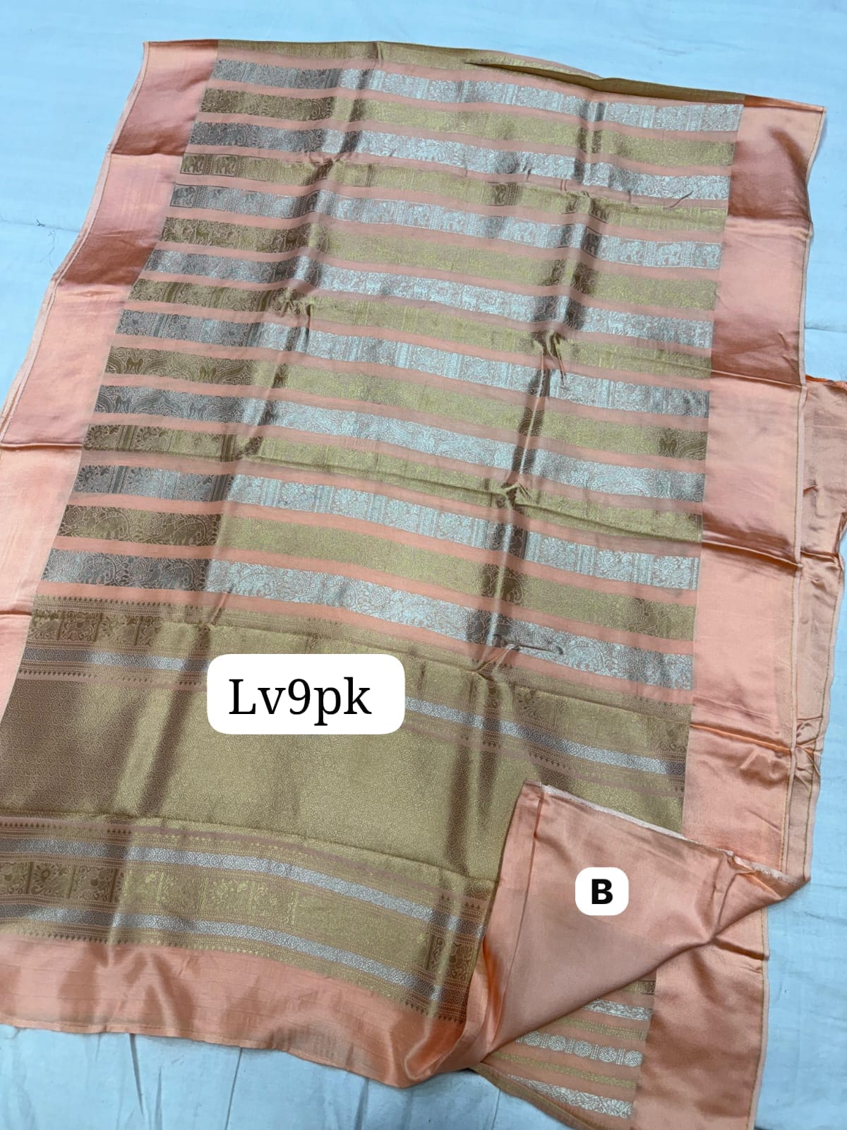 Pure kanjivaram moonga silk saree - Image 8