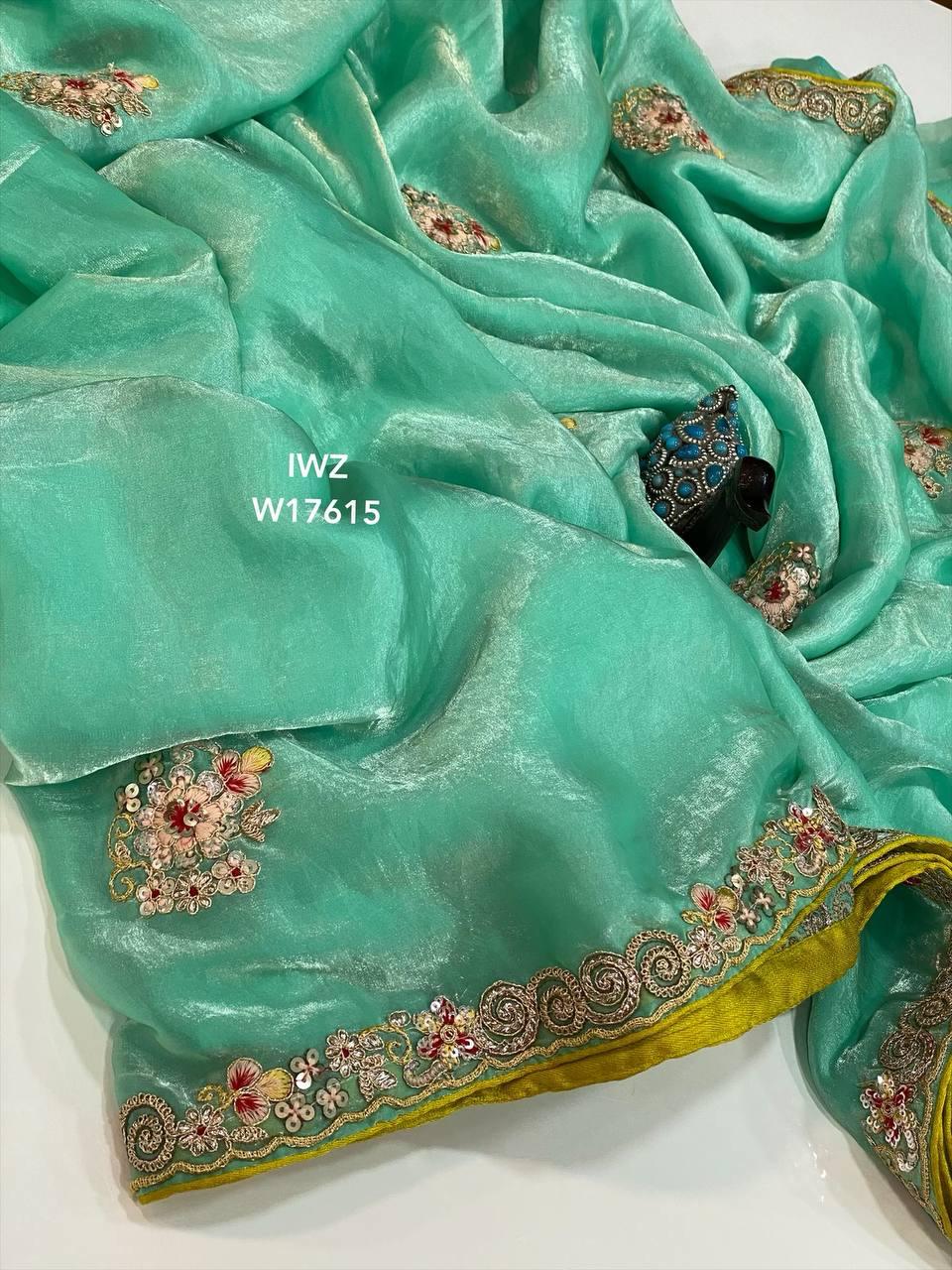 Fancy party wear saree - Image 7