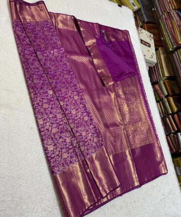 Pure kanchipuram semi silk saree