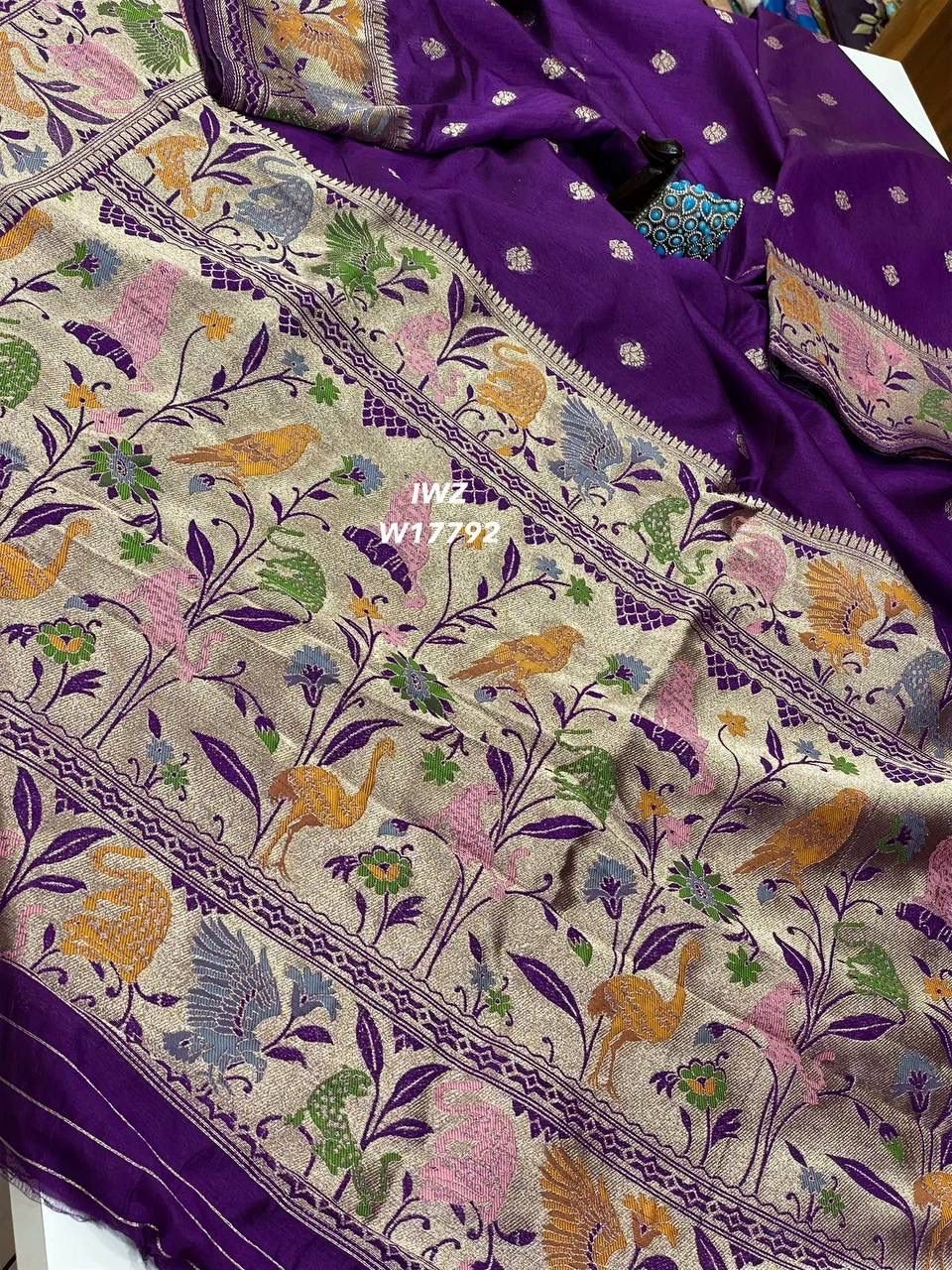 Mango tussar silk saree - Image 17