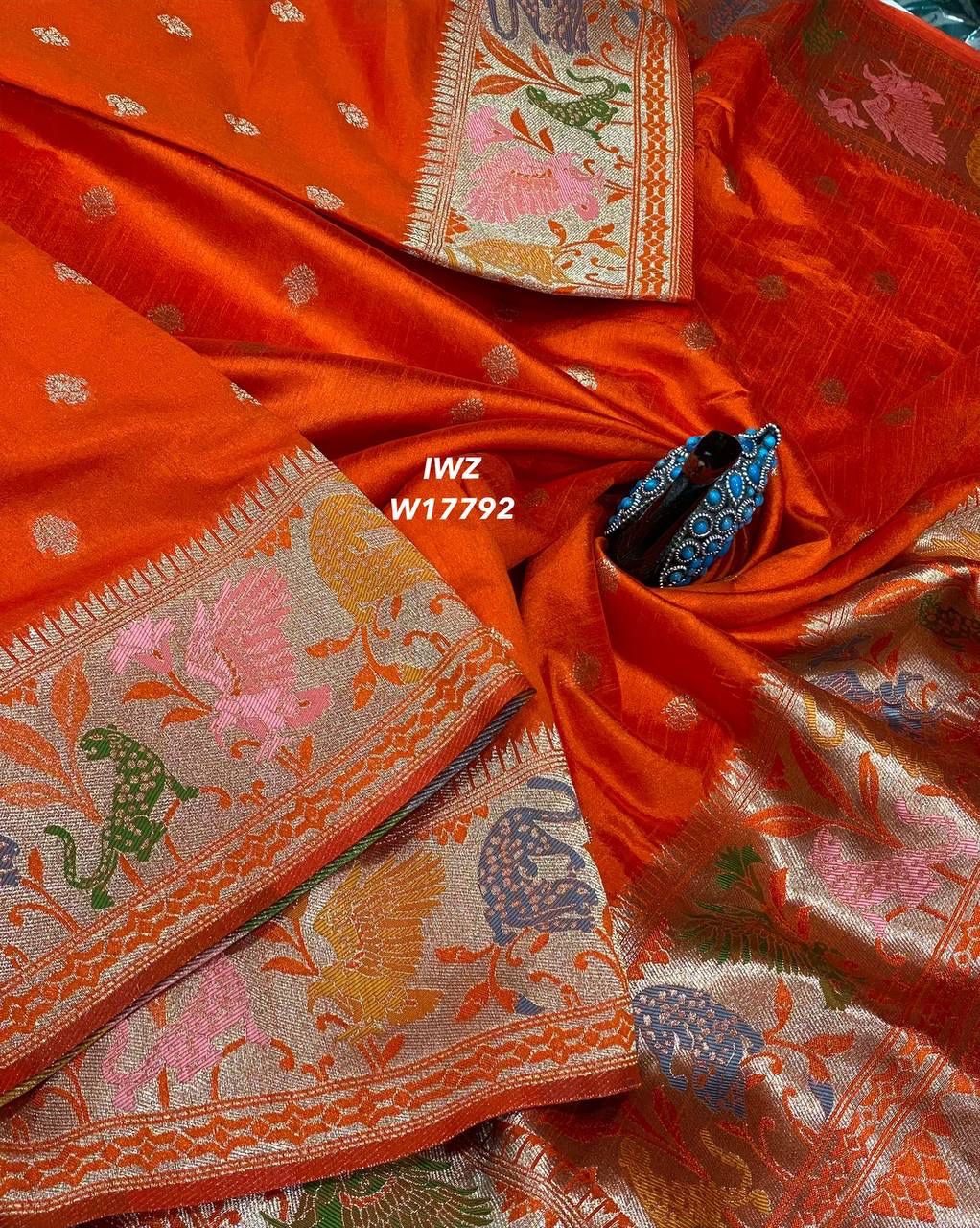 Mango tussar silk saree - Image 10