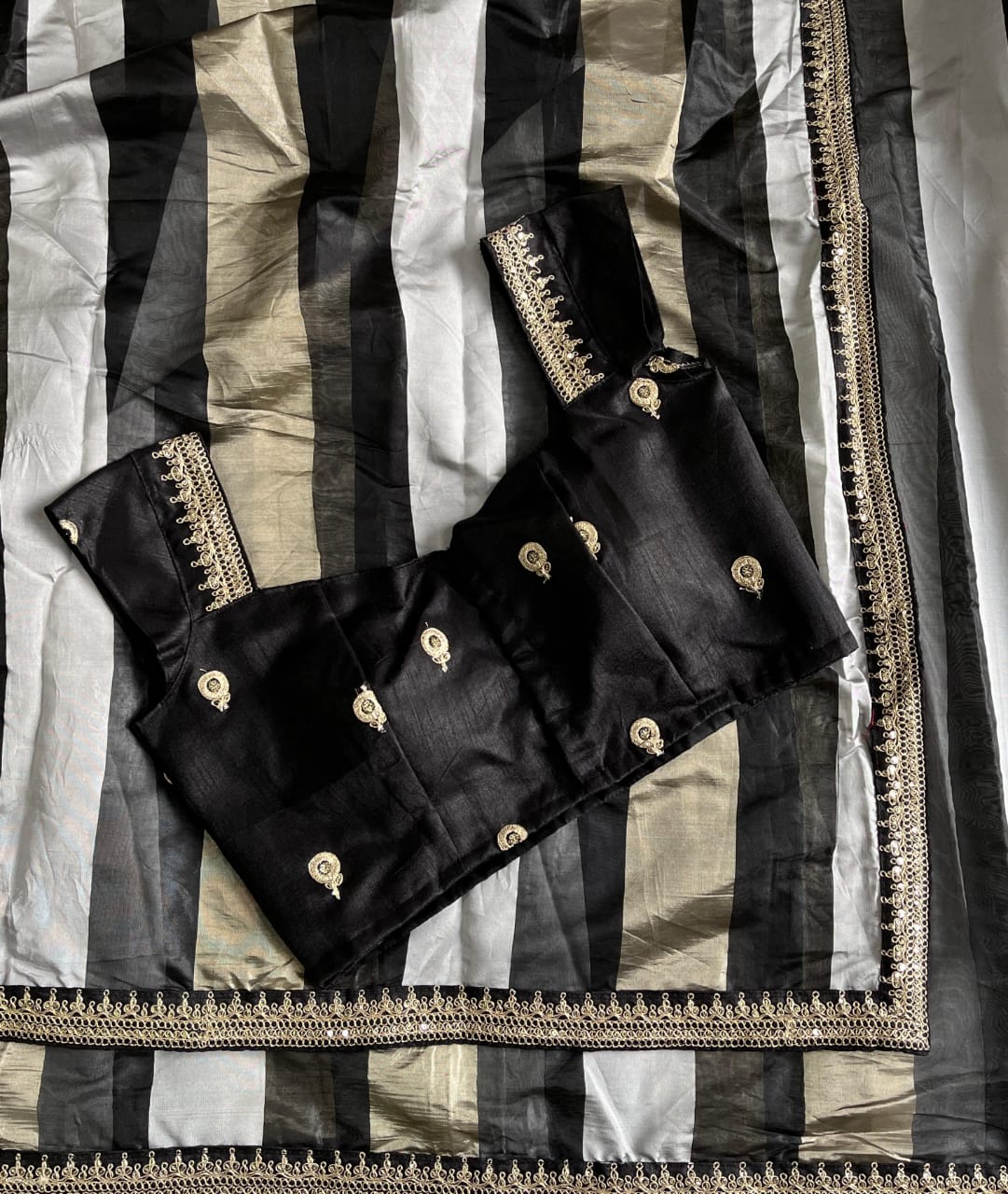 Organza tissue saree - Image 6