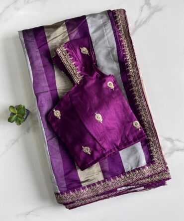 Organza tissue saree