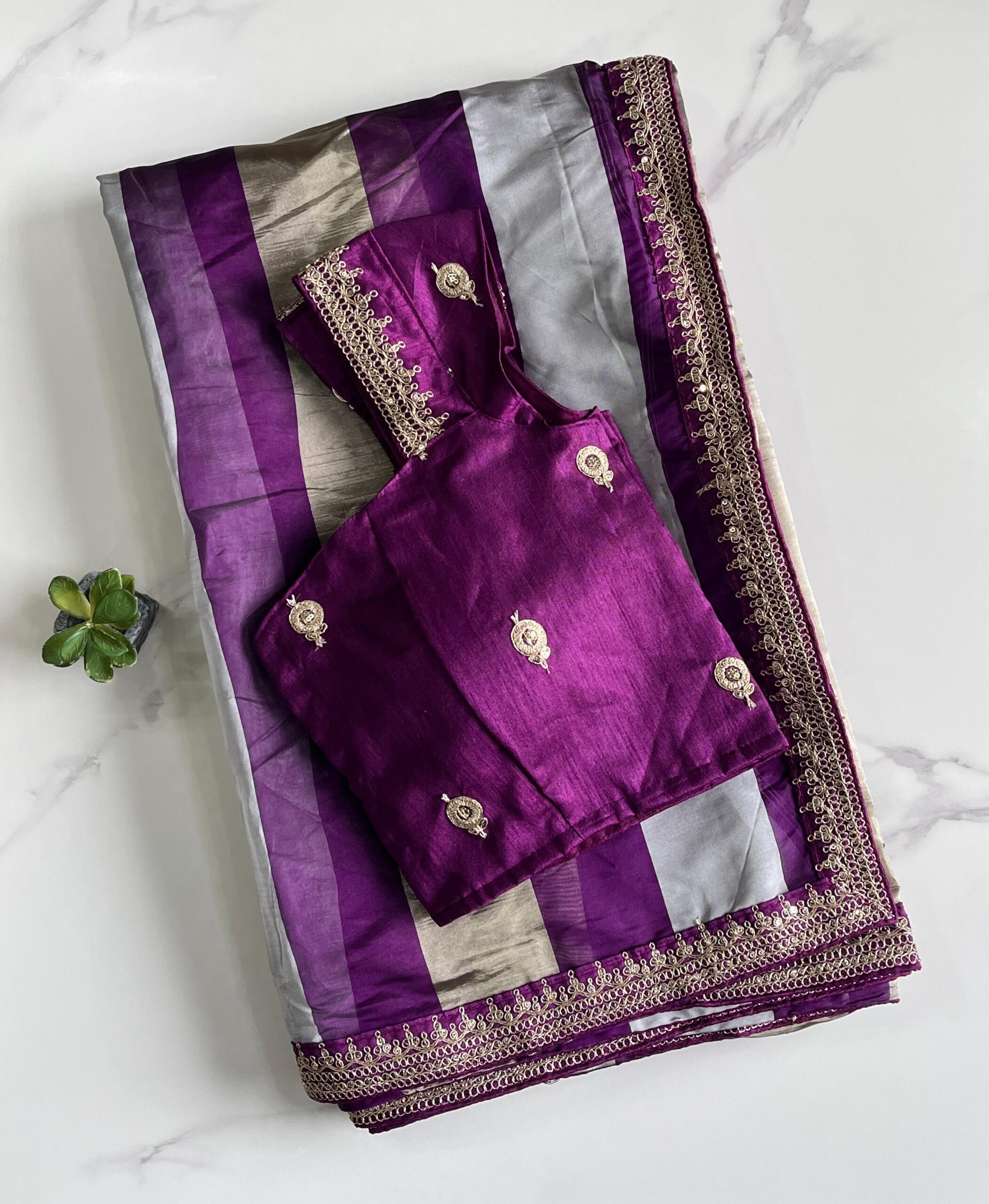 Organza tissue saree
