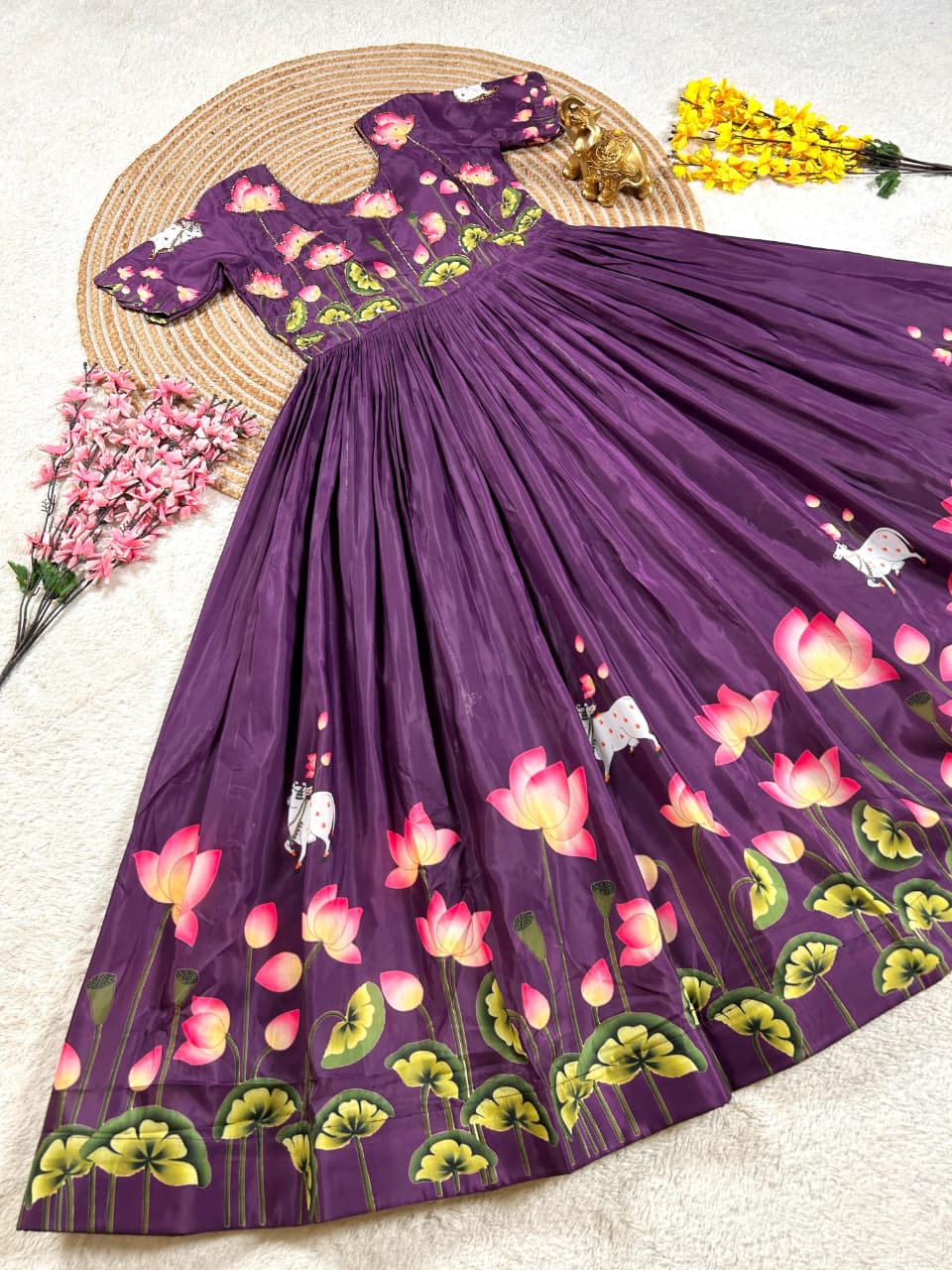 Beautiful gown with dupatta - Image 10