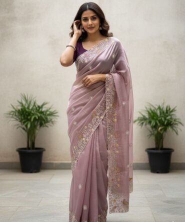 Organza saree