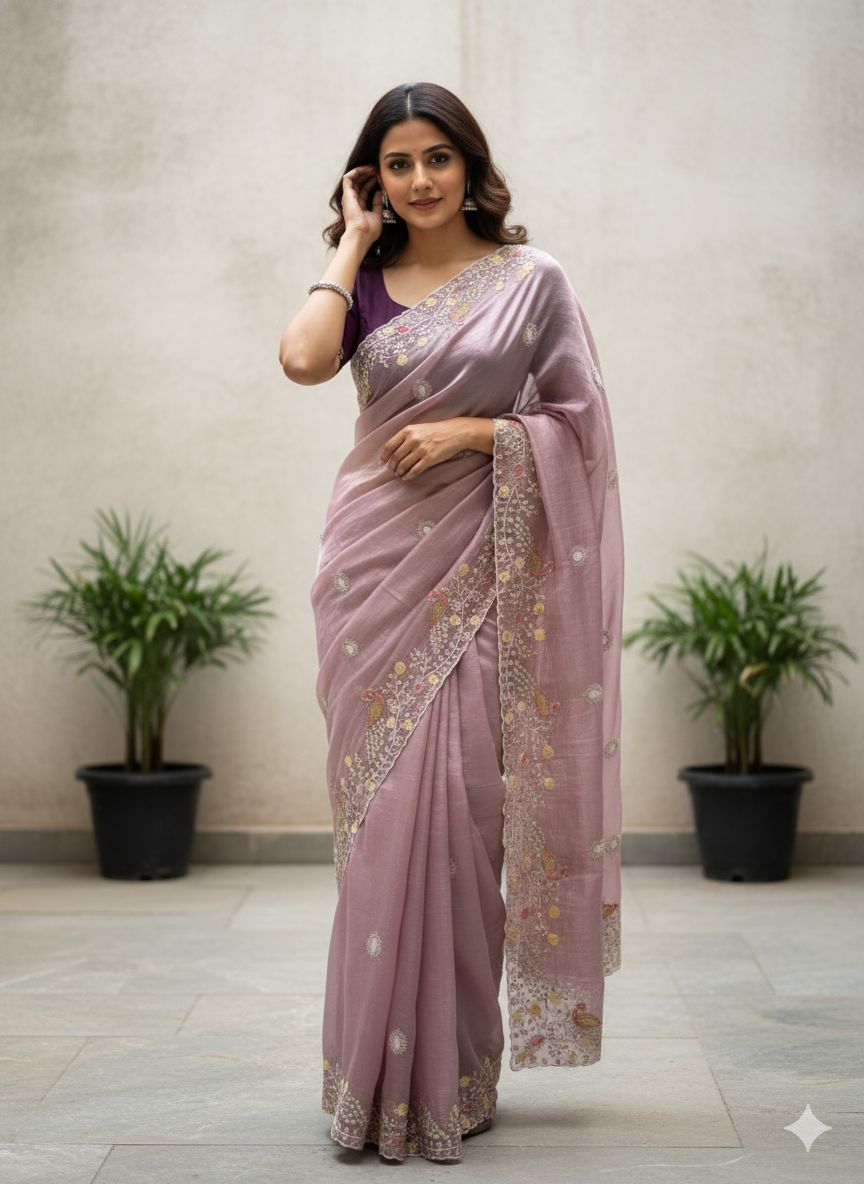 Organza saree