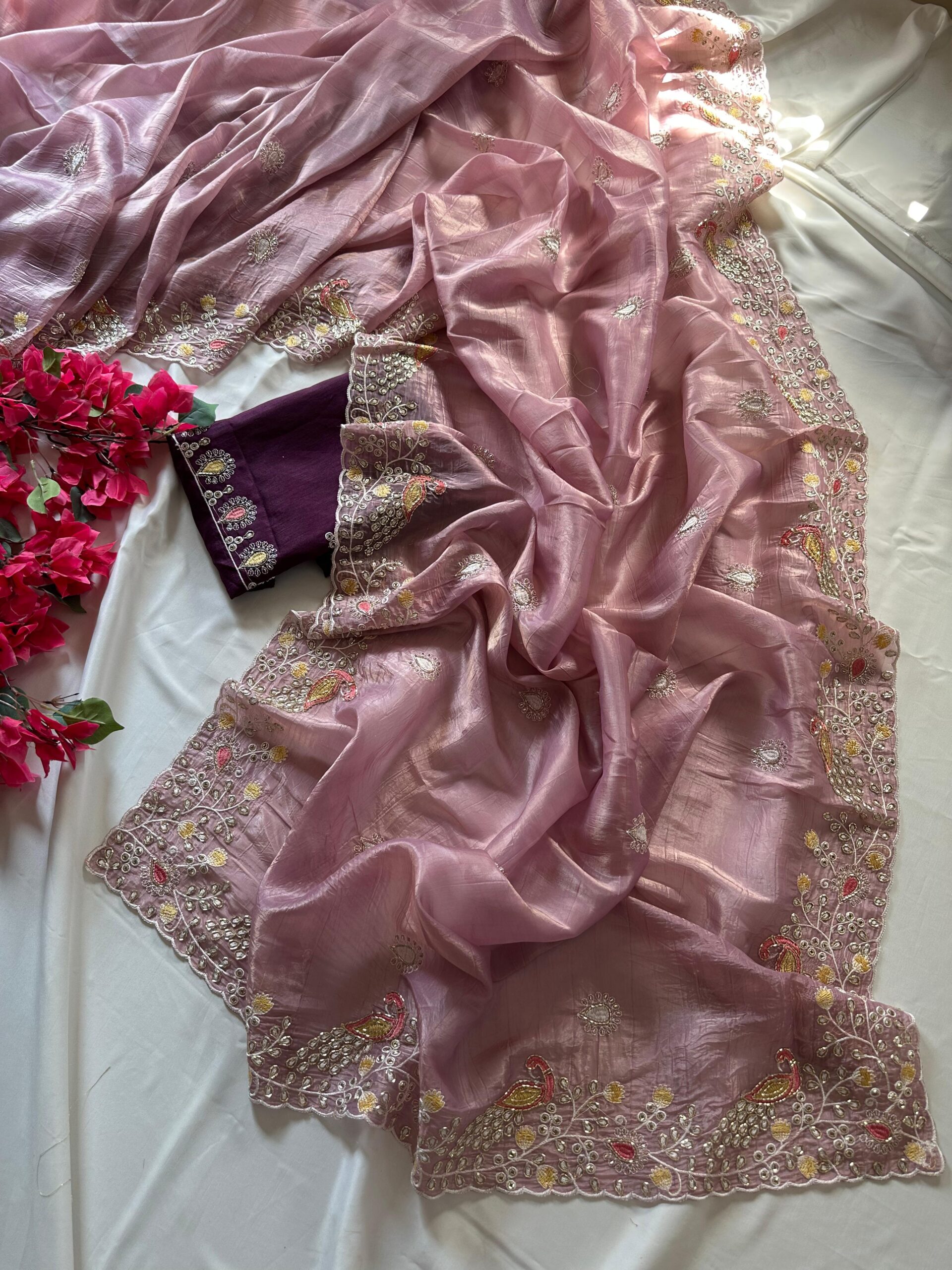 Organza saree - Image 6