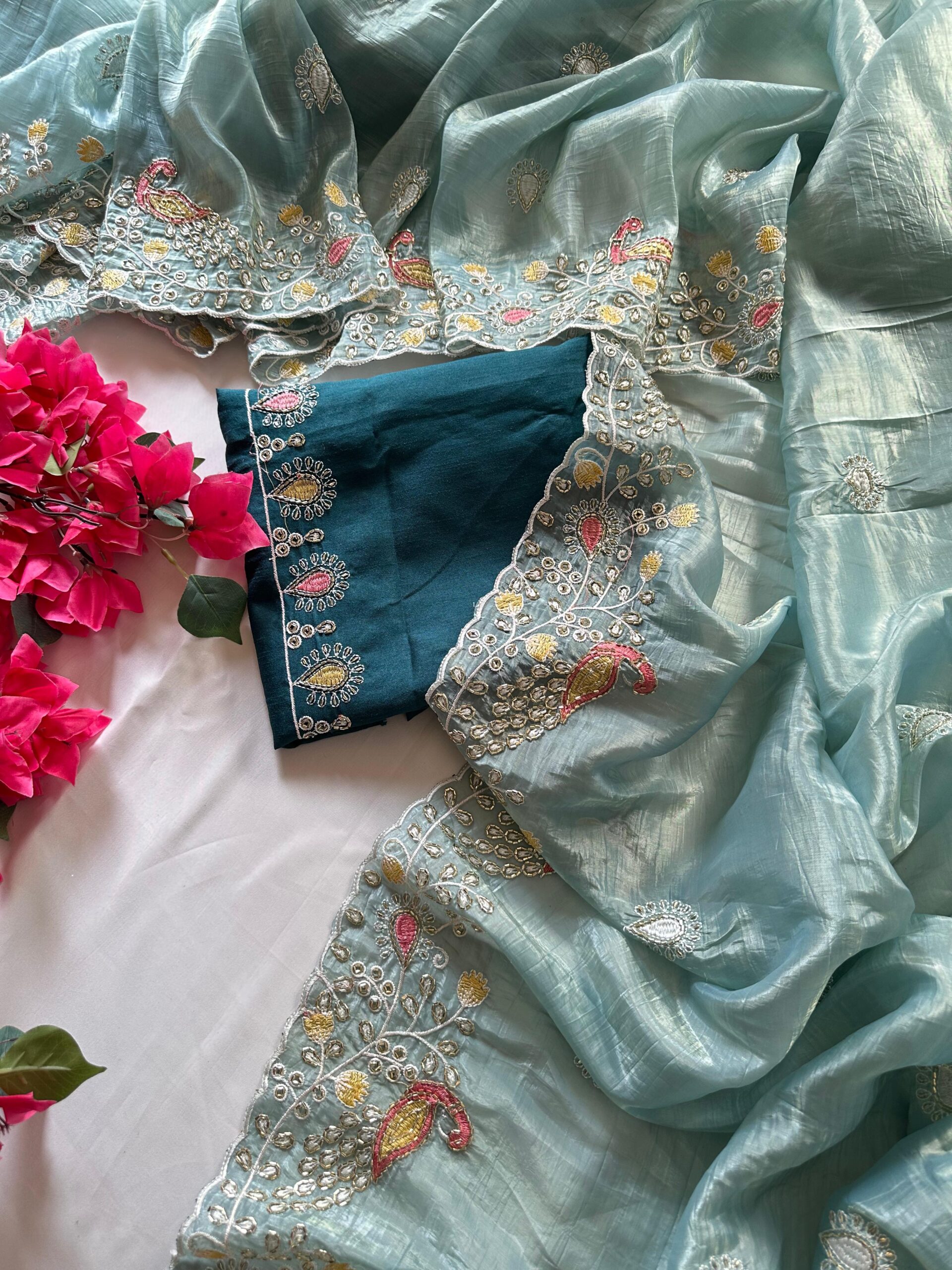 Organza saree - Image 9