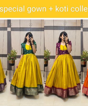 Long gown with koti