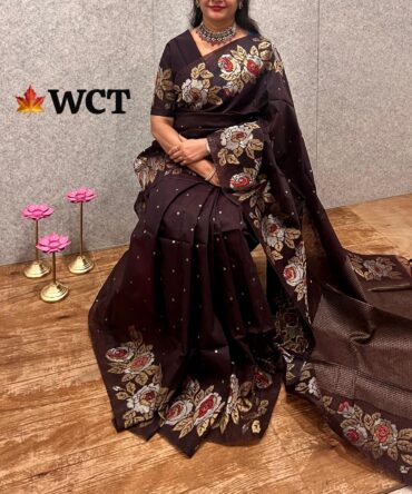 Elegant Tussar zamdhani saree