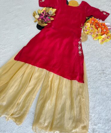 Beautiful Maggam Work Kurta & Palazzo